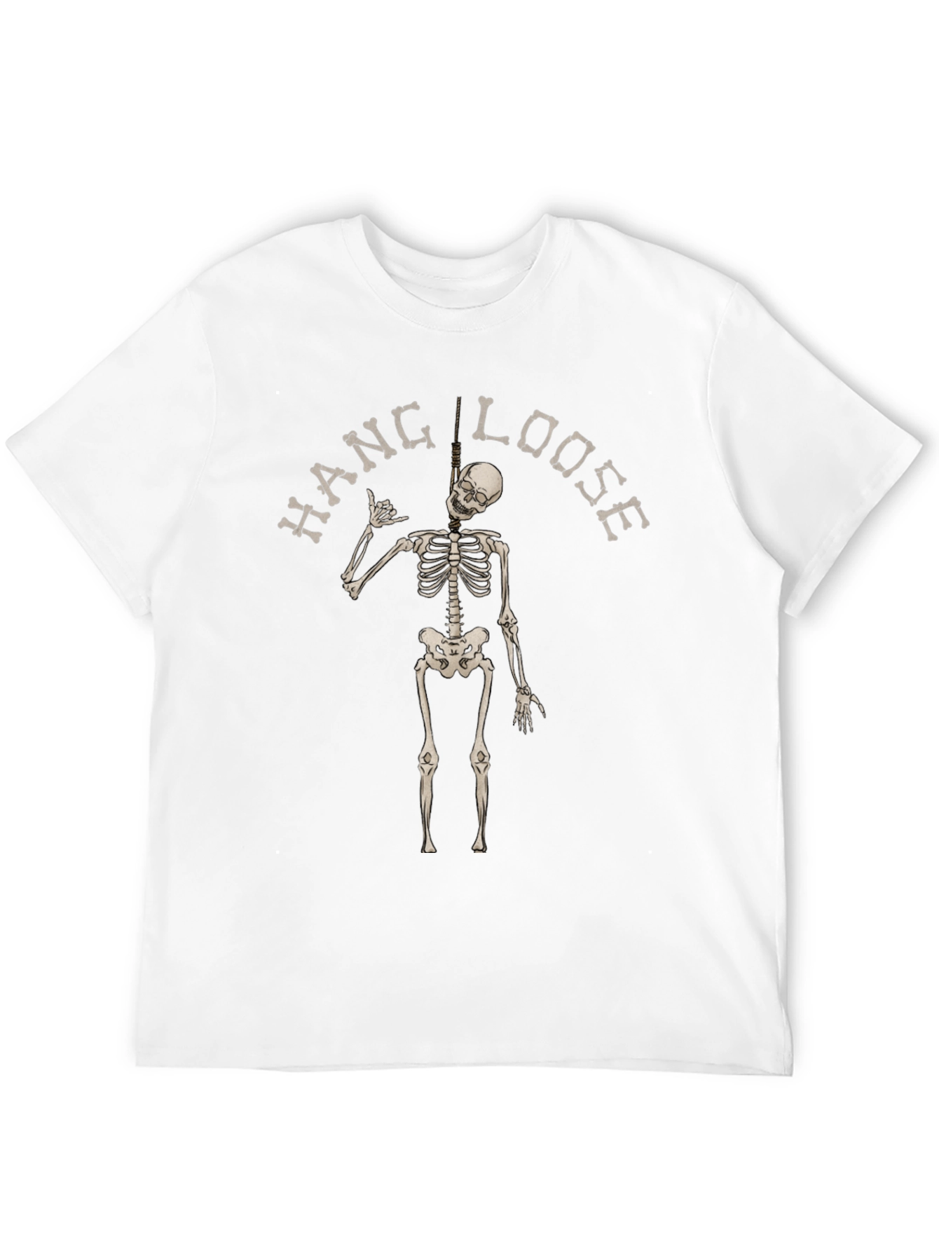 Hang Loose Skeleton Black T-Shirt