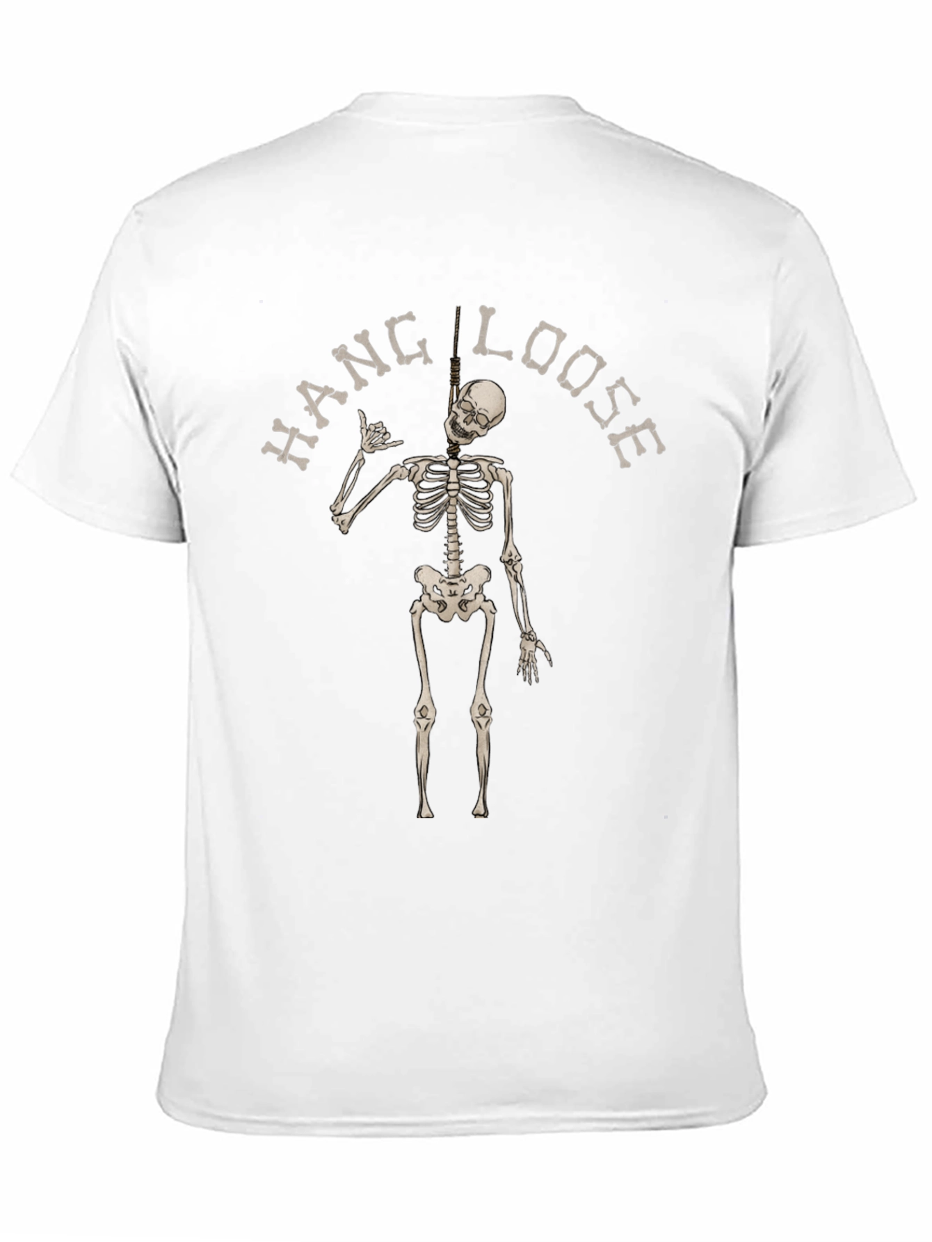 Hang Loose Skeleton Black T-Shirt