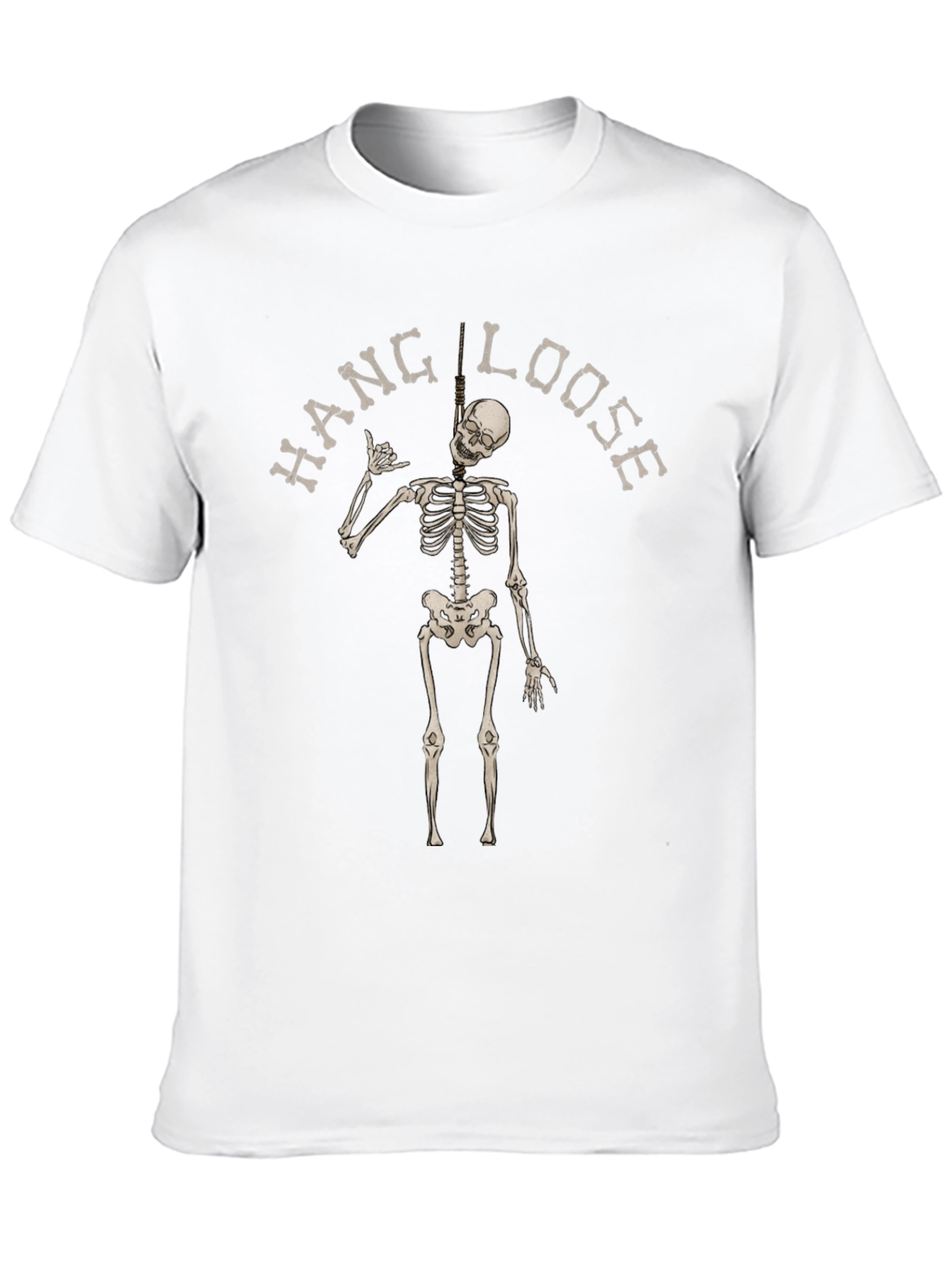 Hang Loose Skeleton Black T-Shirt
