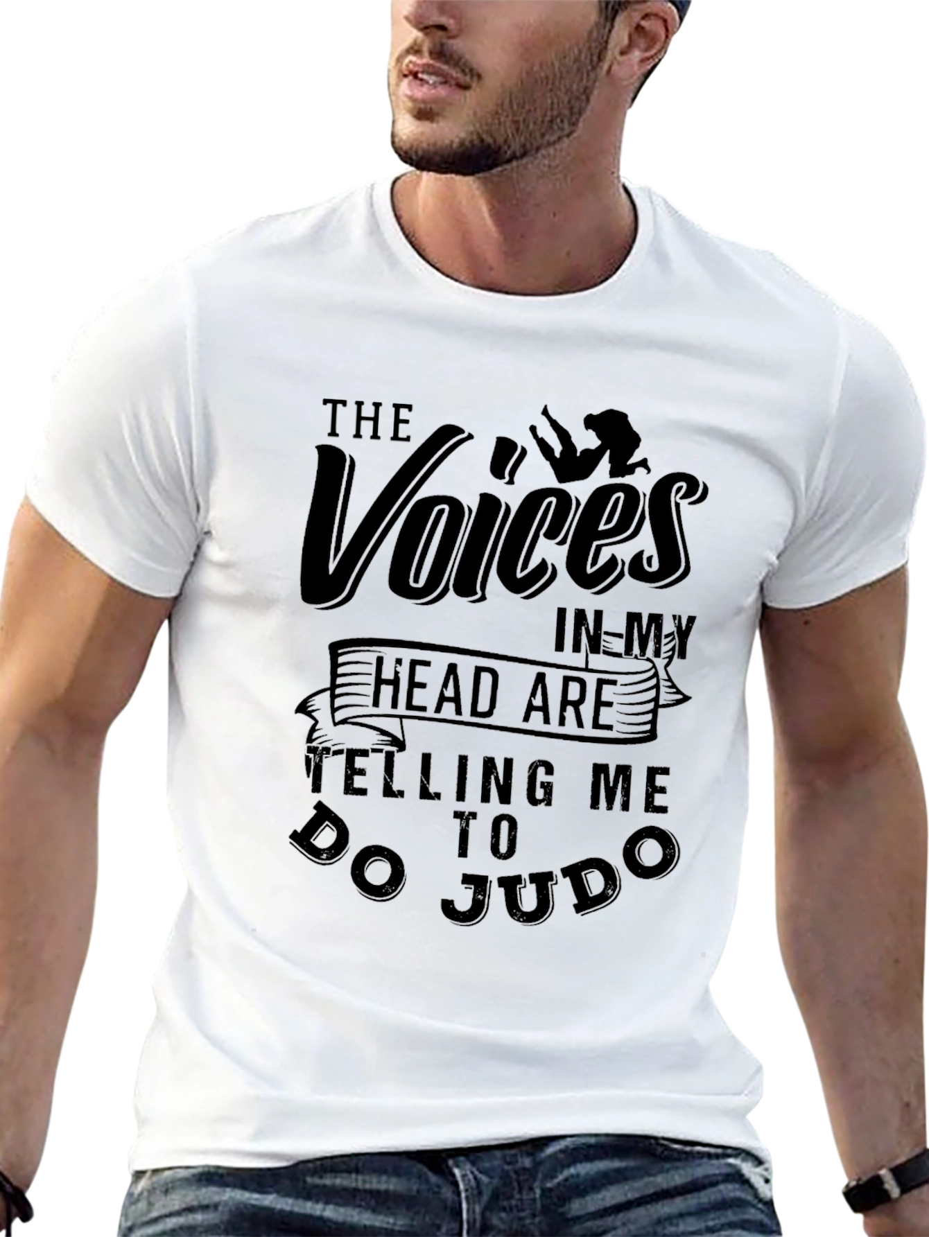 Voices Tell Me To Do Judo Graphic T-Shirt
