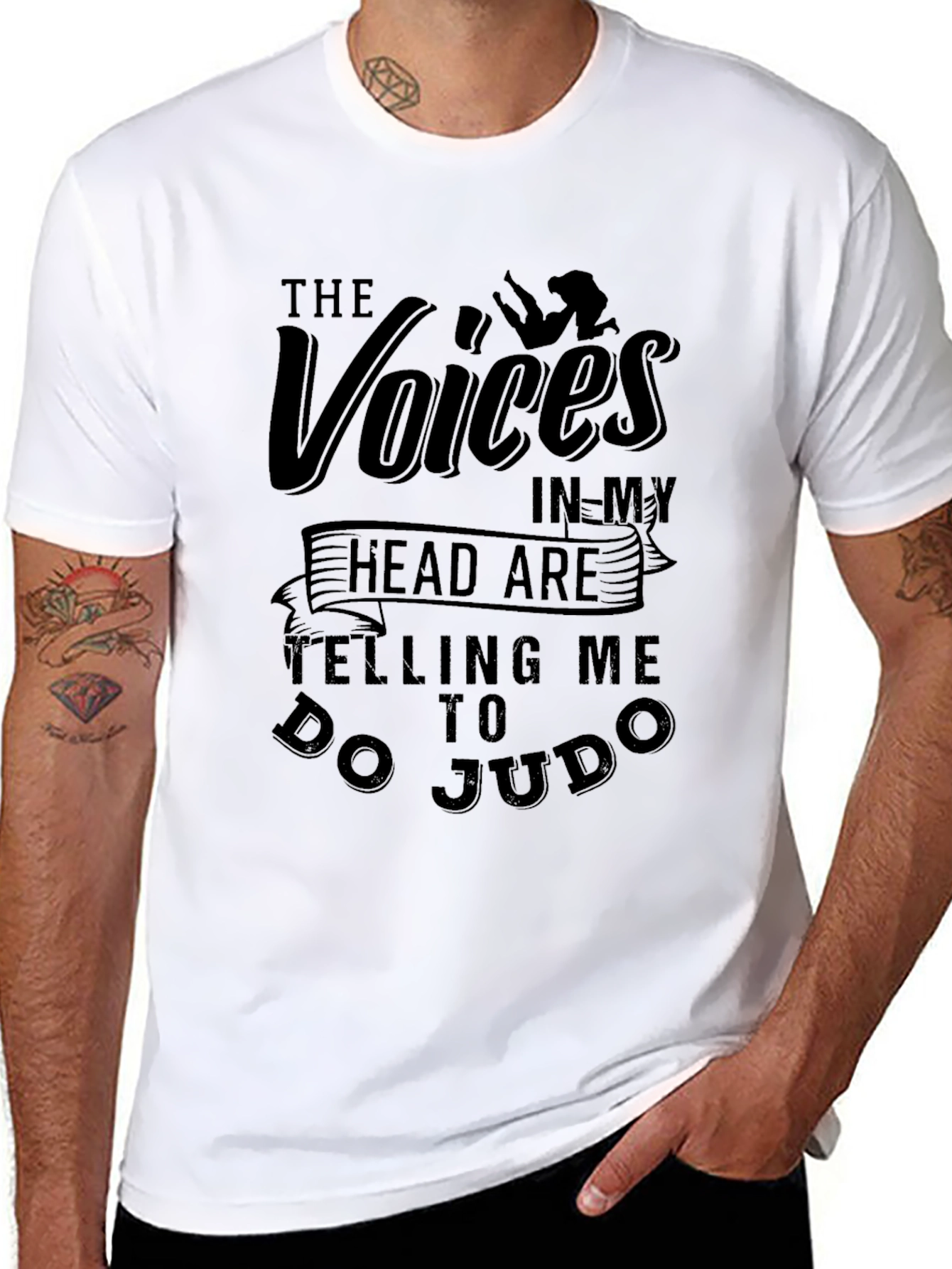 Voices Tell Me To Do Judo Graphic T-Shirt