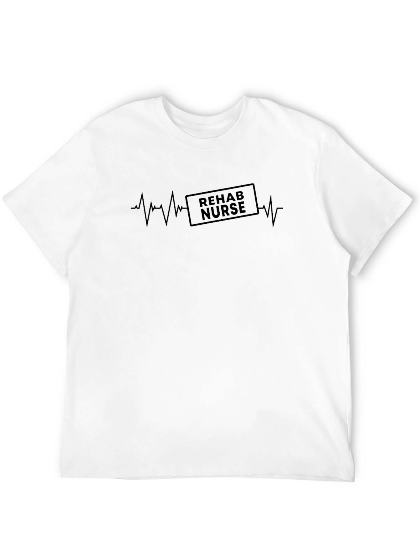 Rehab Nurse Heartbeat T-Shirt - Medical Profession Tee