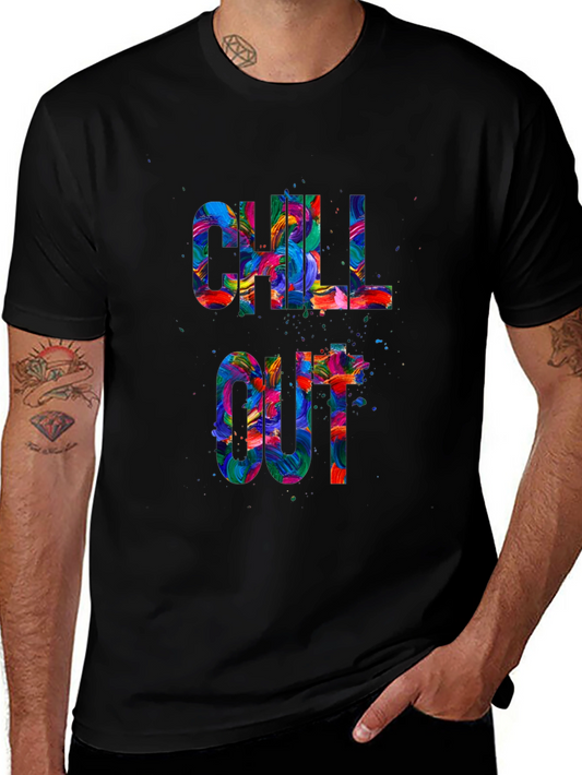 Chill Out Graphic Tee - Colorful Design T-Shirt