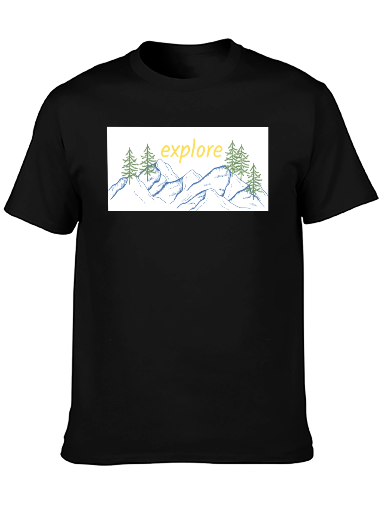 Explore Graphic Tee - Black