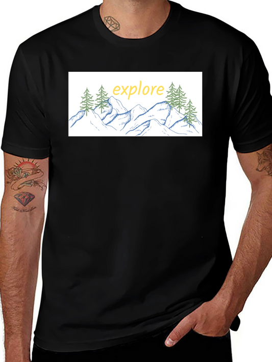Explore Graphic Tee - Black