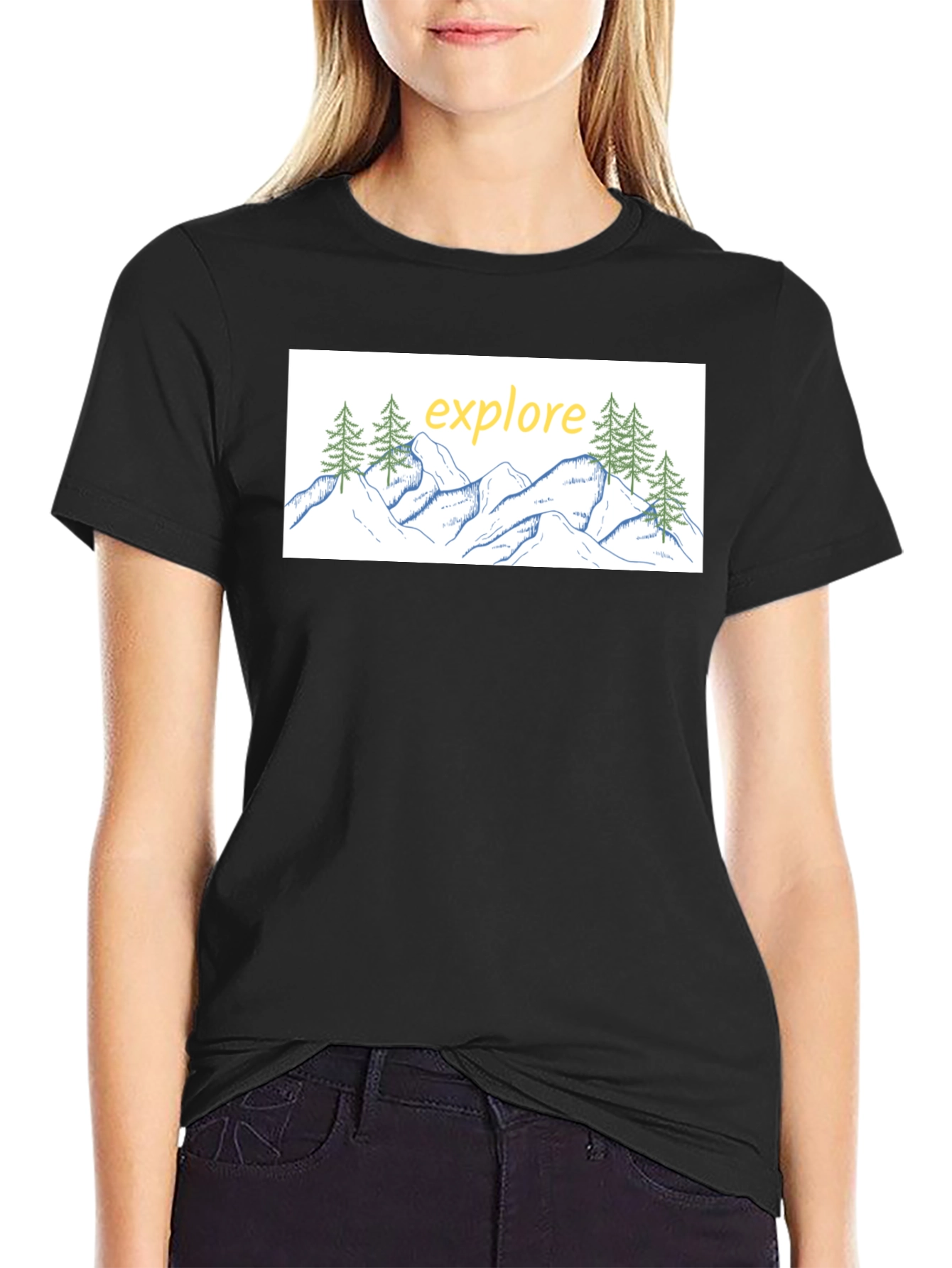 Explore Graphic Tee - Black