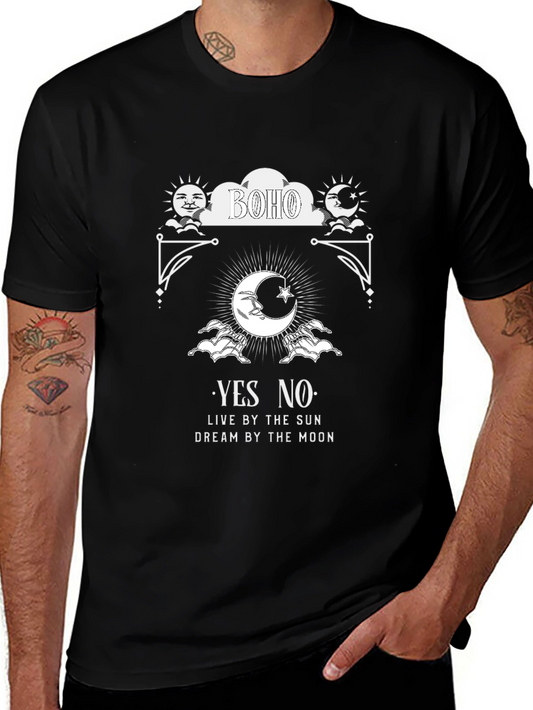 Boho Sun and Moon Graphic Tee