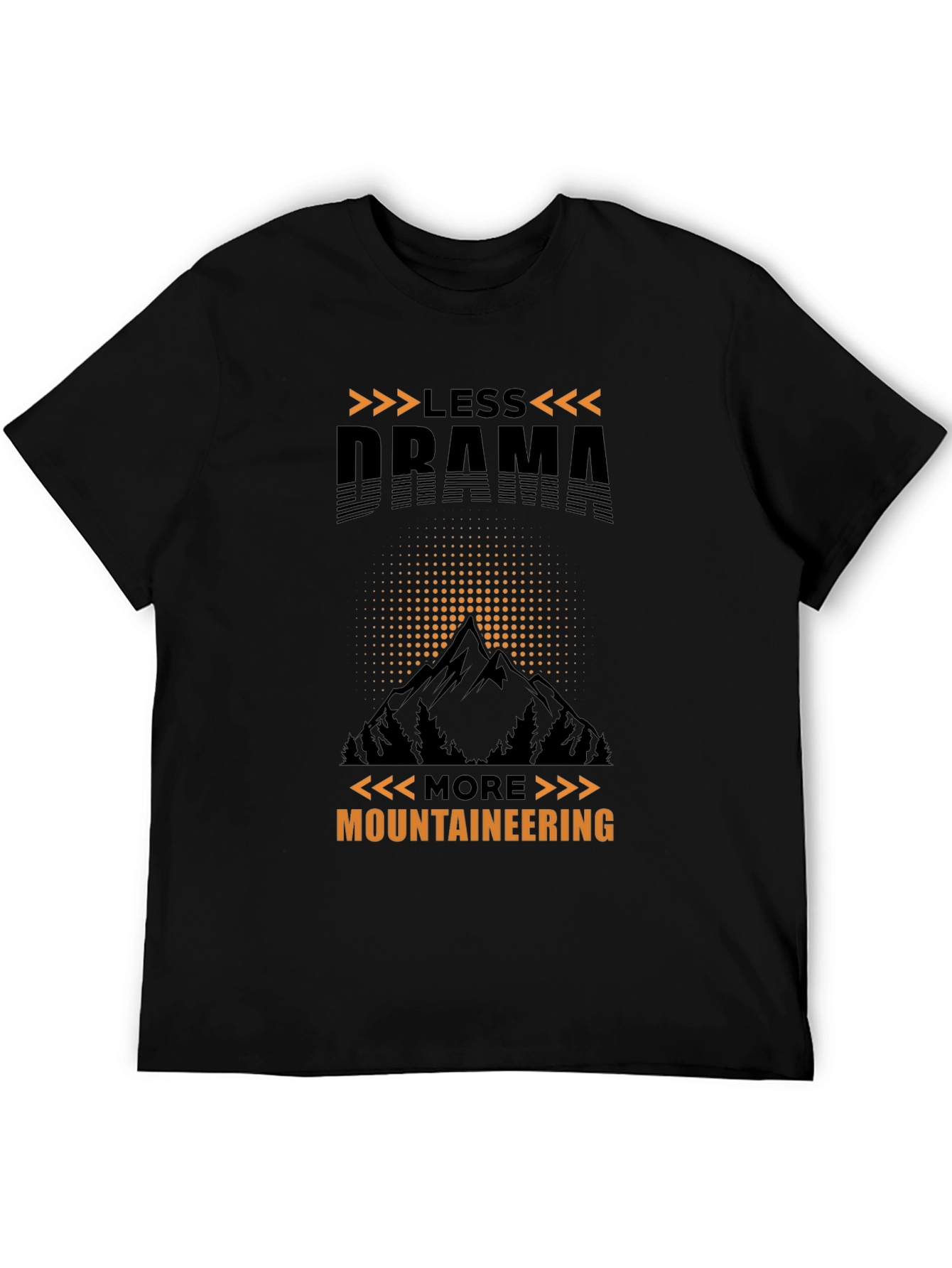 Less Drama More Mountaineering Graphic Tee
