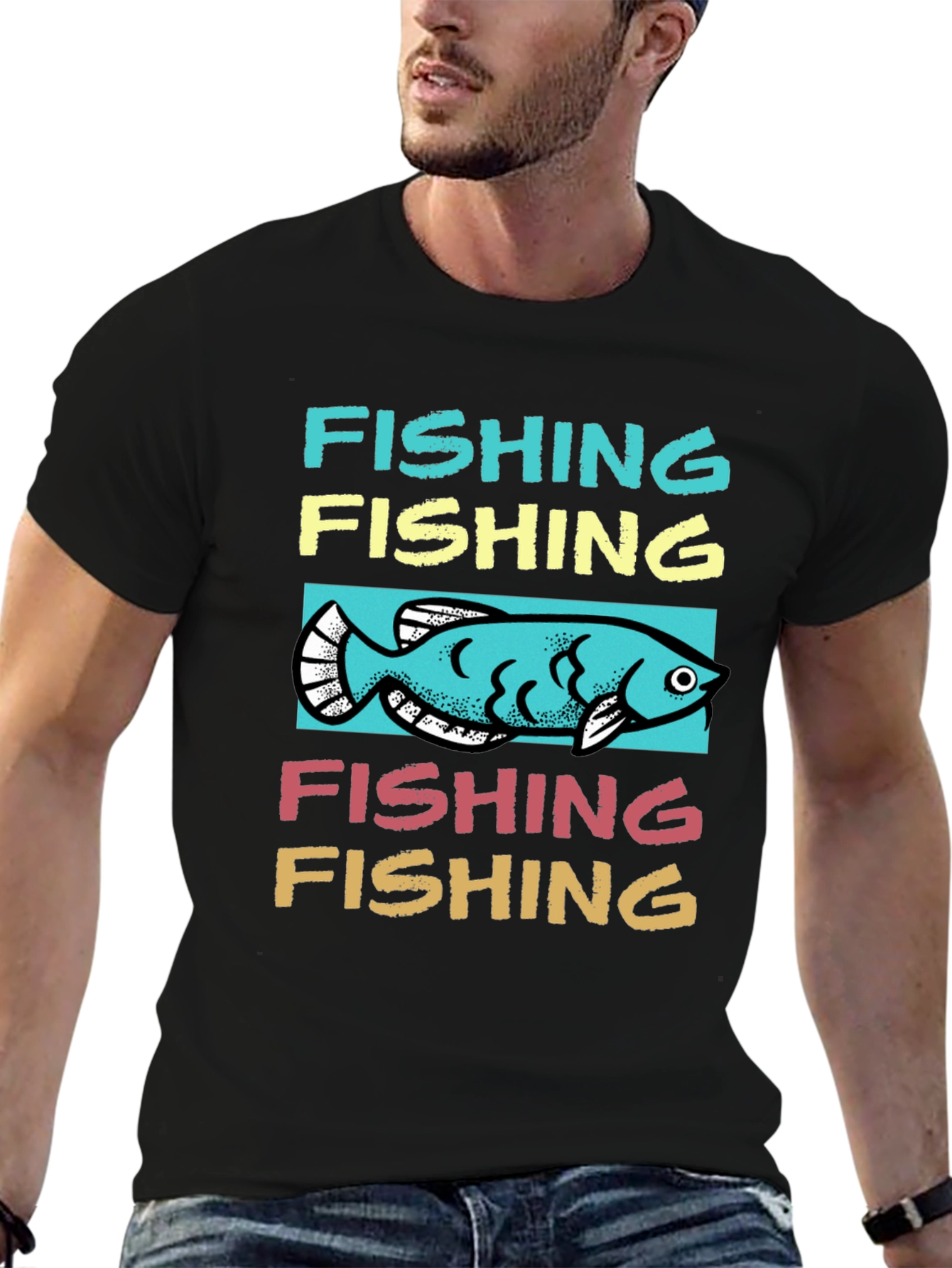 Fishing Graphic Tee -  Stylish Fisherman Shirt