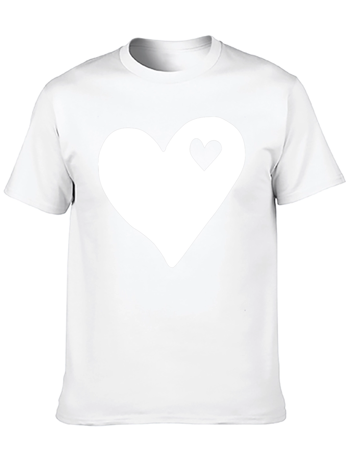 Heart Within Heart T-Shirt - Black