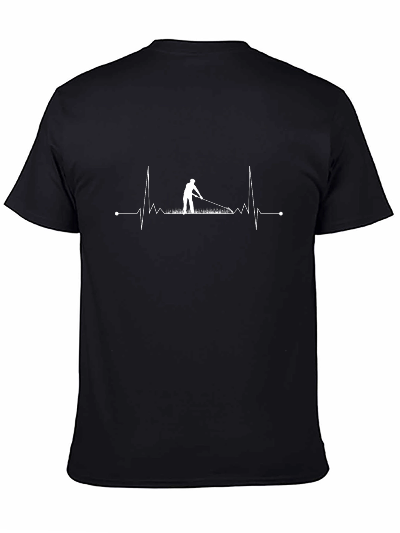 Gardener Heartbeat T-Shirt - Black Cotton Tee