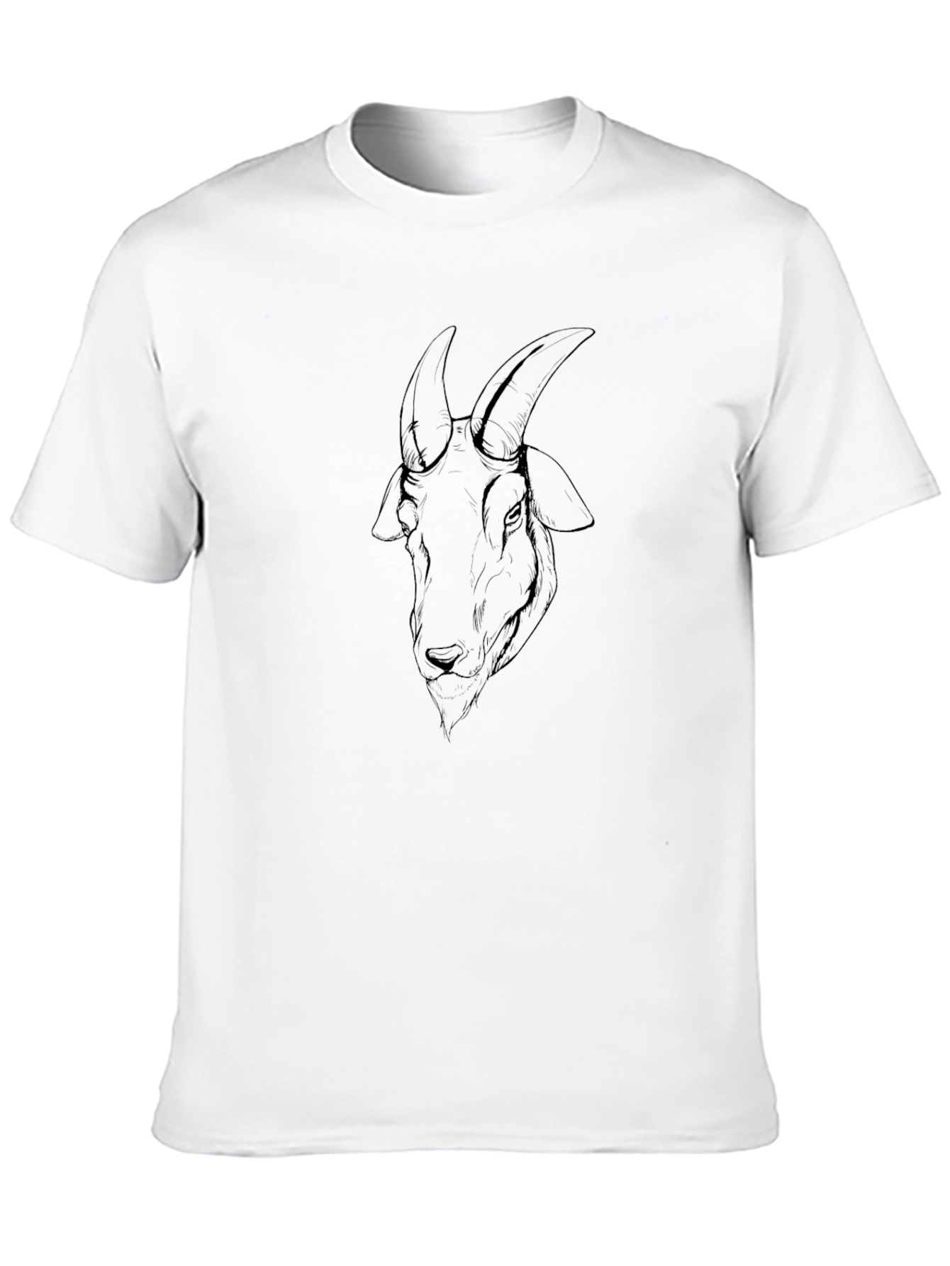 Black Goat Graphic Tee - Mens Casual Fashion