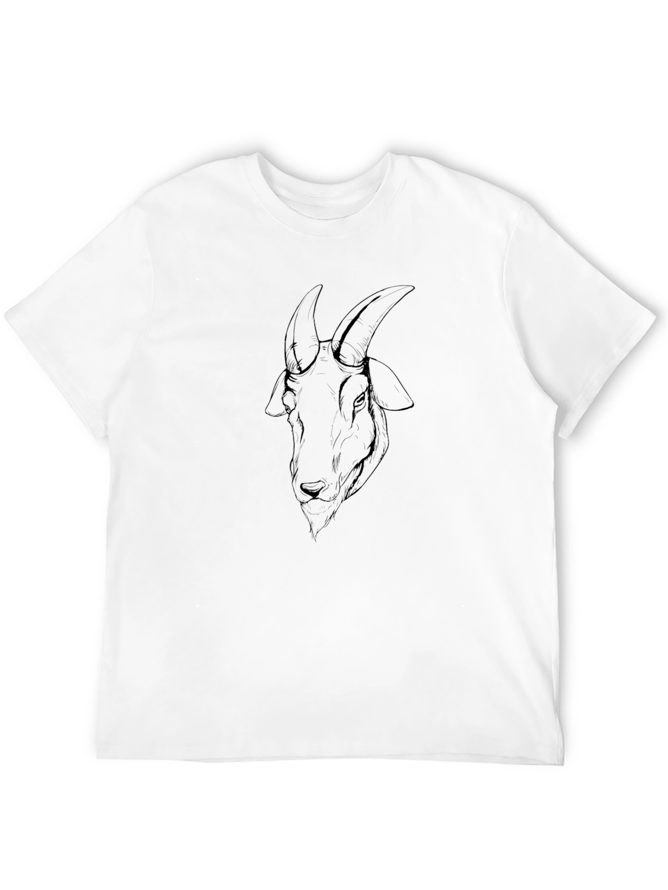 Black Goat Graphic Tee - Mens Casual Fashion