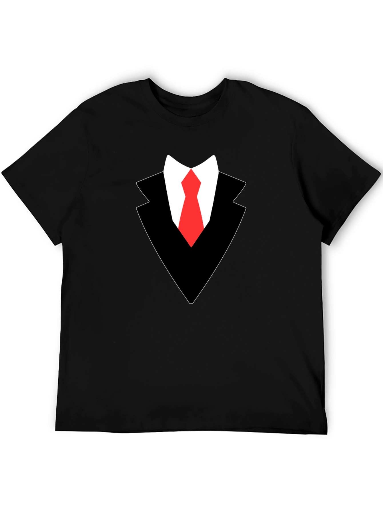 Suit Up! Graphic Tee - Classic Black Suit Design
