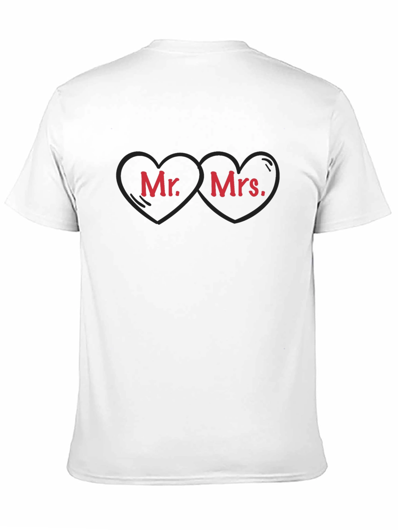 Mr. and Mrs. Heart T-Shirt - Wedding Couple Tee