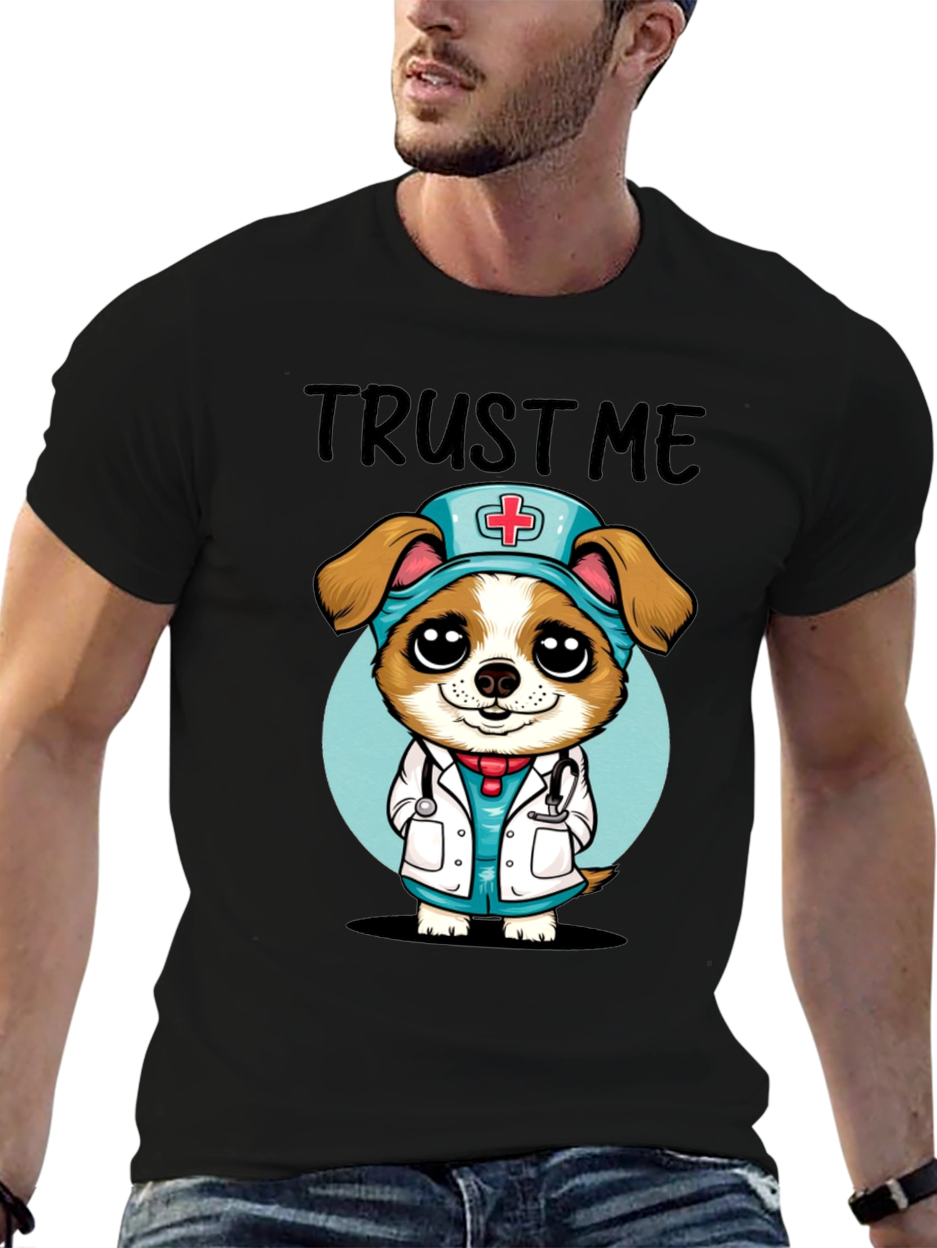 Trust Me Im a Dog-tor! Novelty T-Shirt