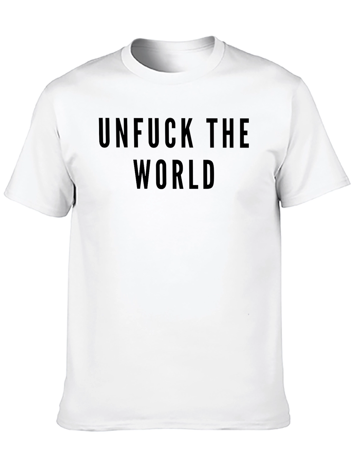 Unfuck The World Black Graphic T-Shirt