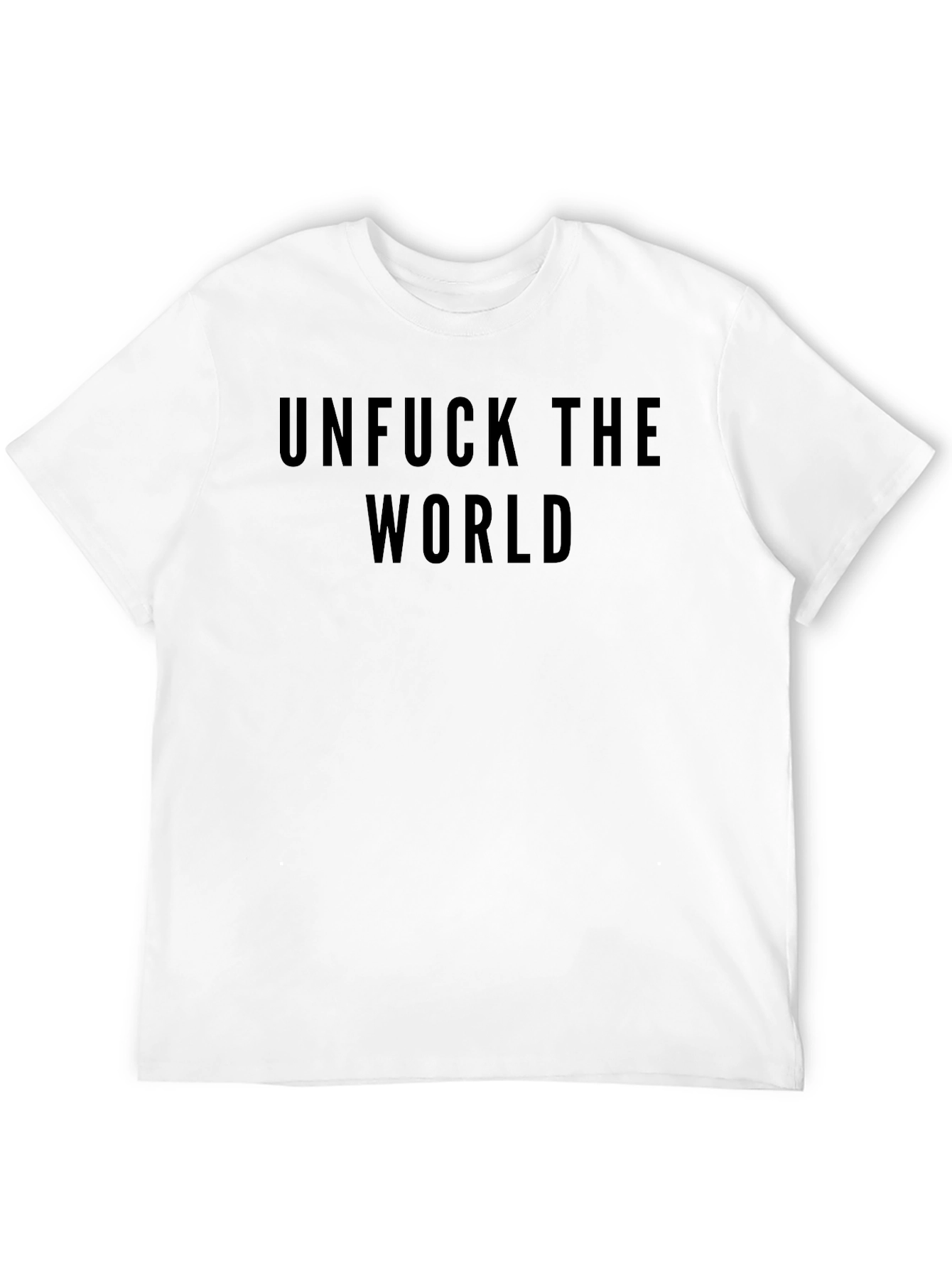 Unfuck The World Black Graphic T-Shirt