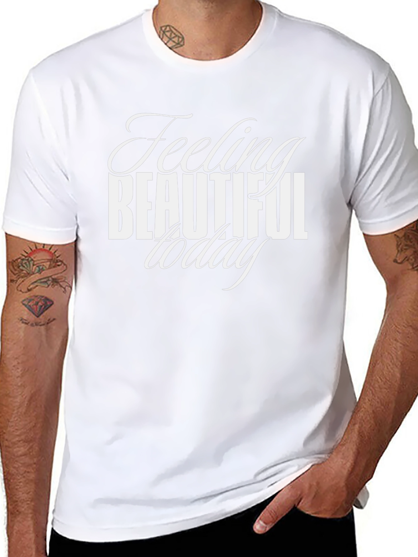 Feeling Beautiful Today Black Graphic Tee