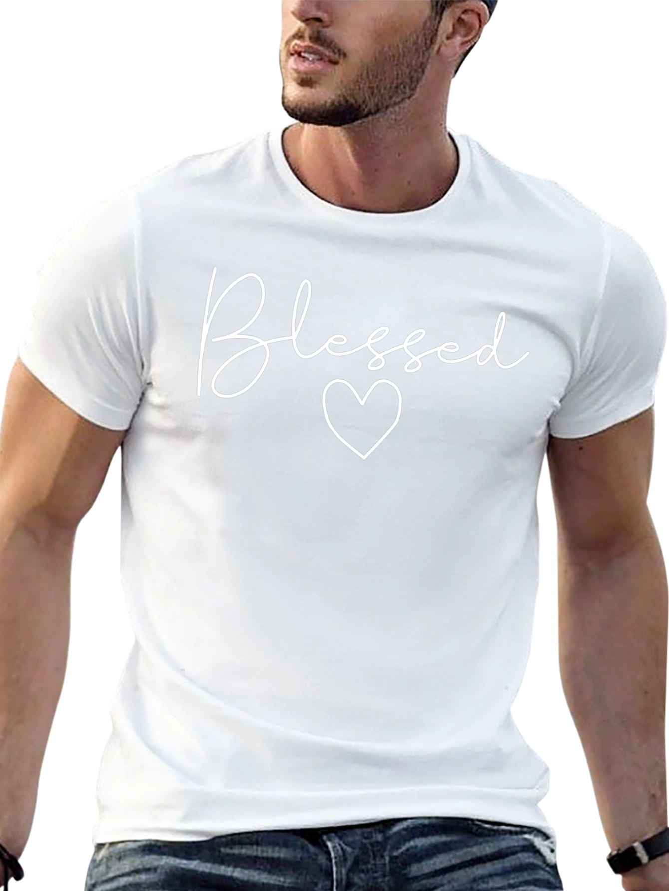 Blessed Heart Graphic Tee - Soft & Stylish