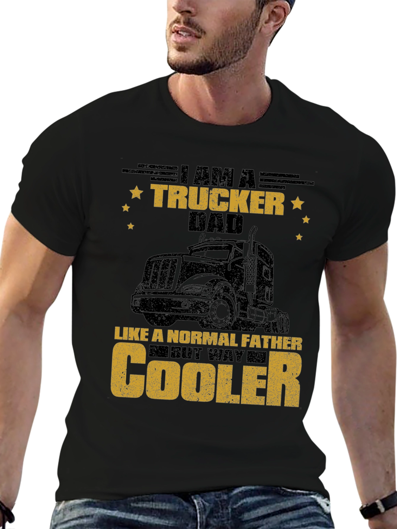 Trucker Dad T-Shirt - Cool Fathers Day Gift