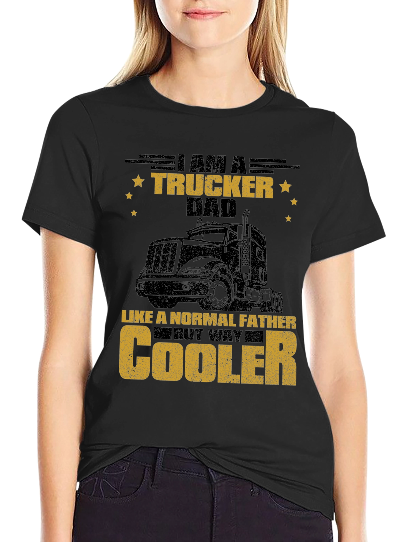 Trucker Dad T-Shirt - Cool Fathers Day Gift