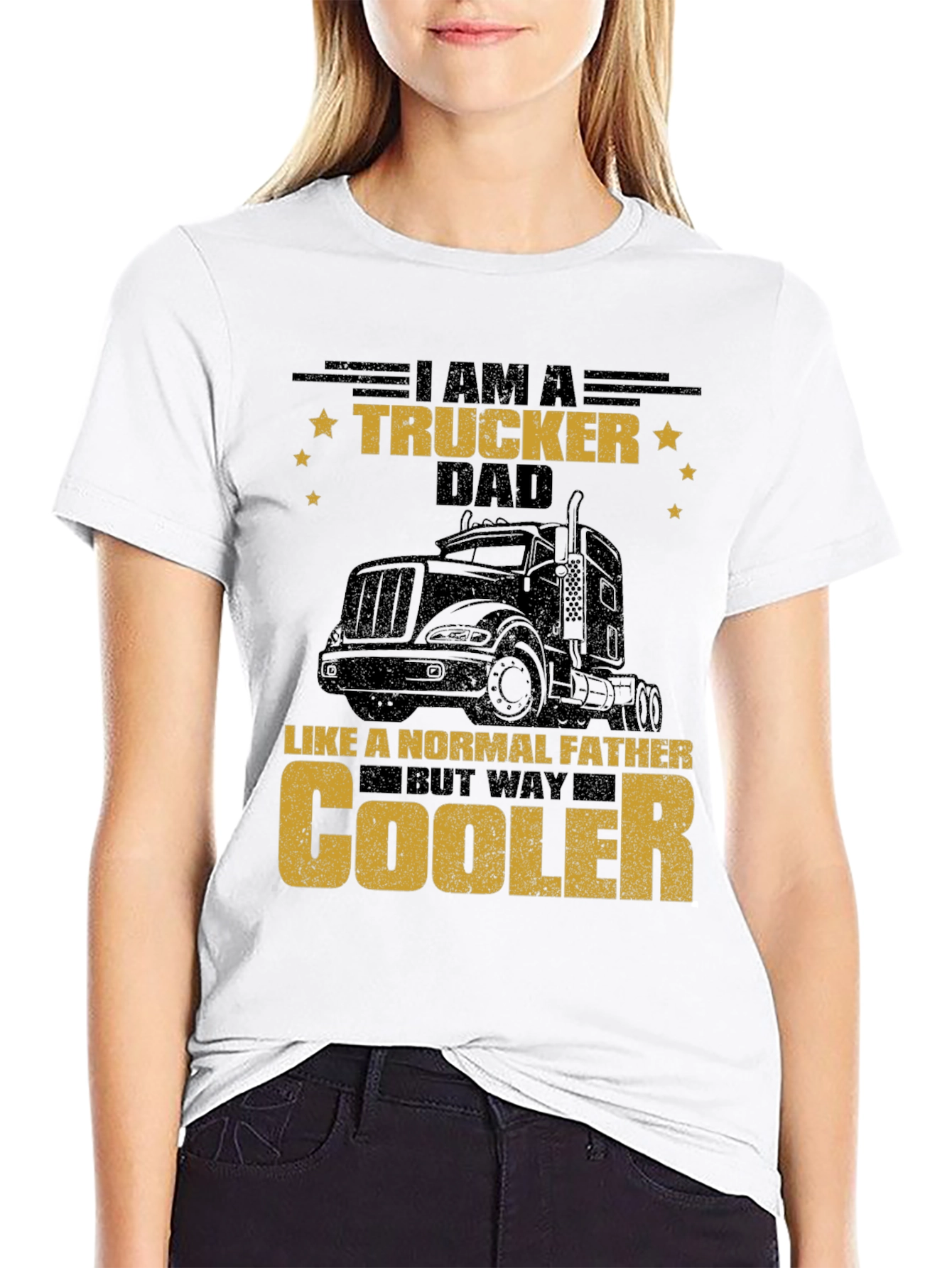Trucker Dad T-Shirt - Cool Fathers Day Gift