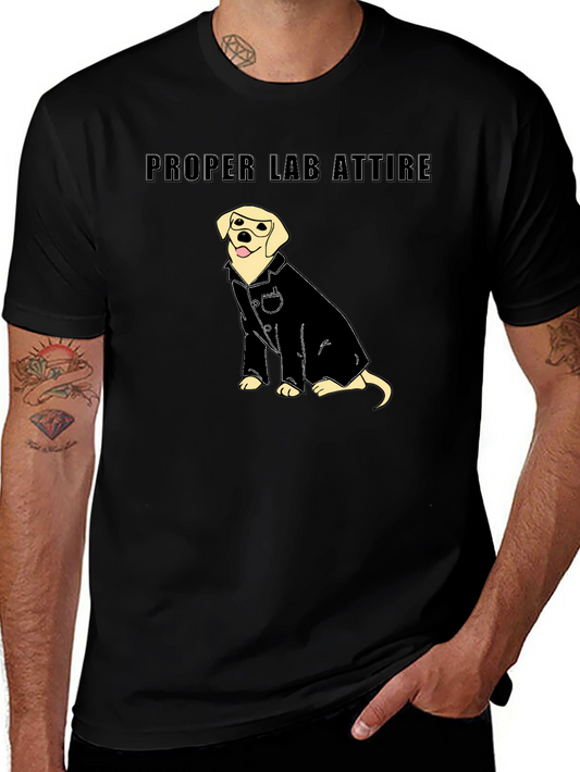 Proper Lab Attire T-Shirt - Science Dog Tee