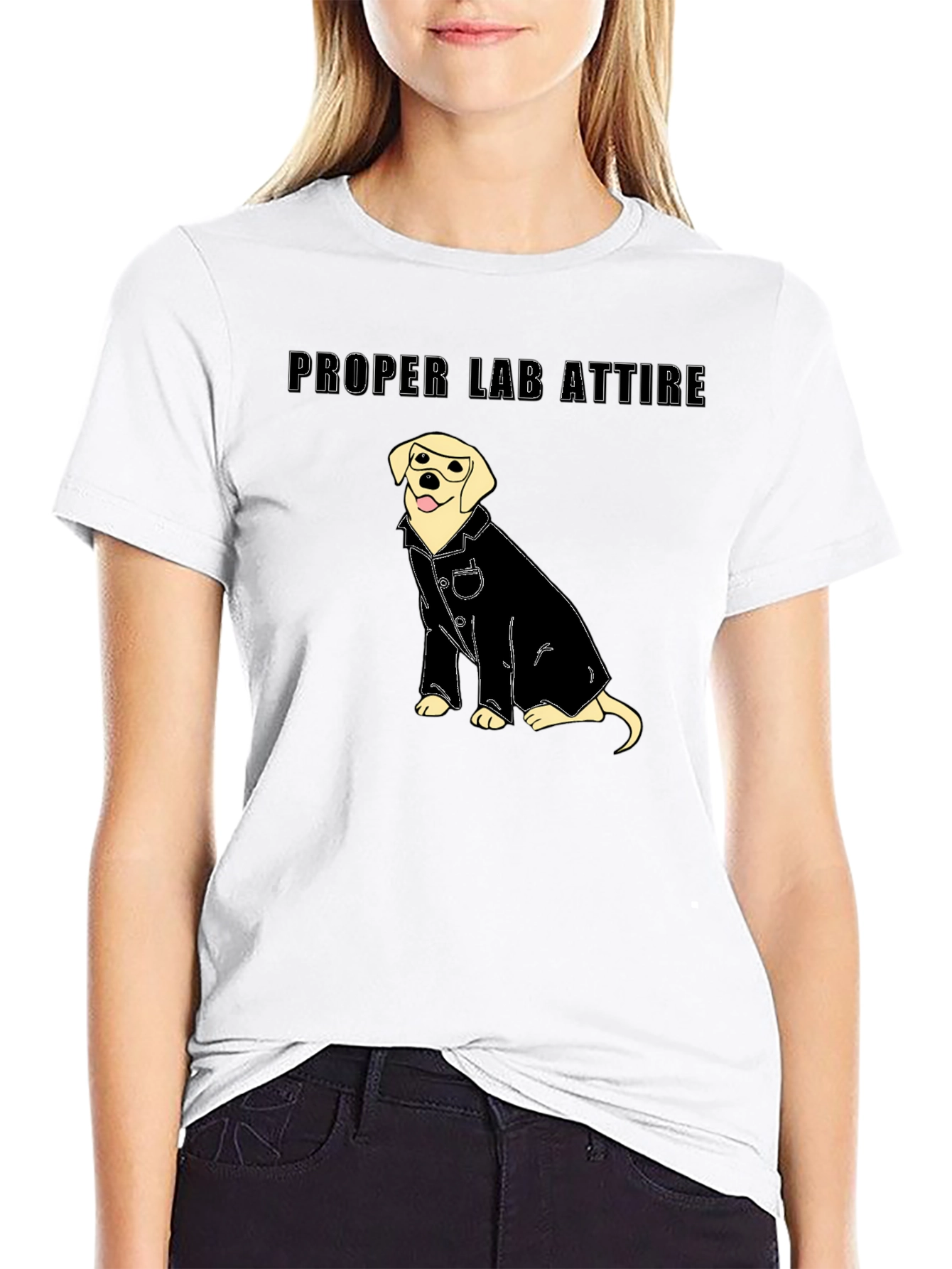 Proper Lab Attire T-Shirt - Science Dog Tee