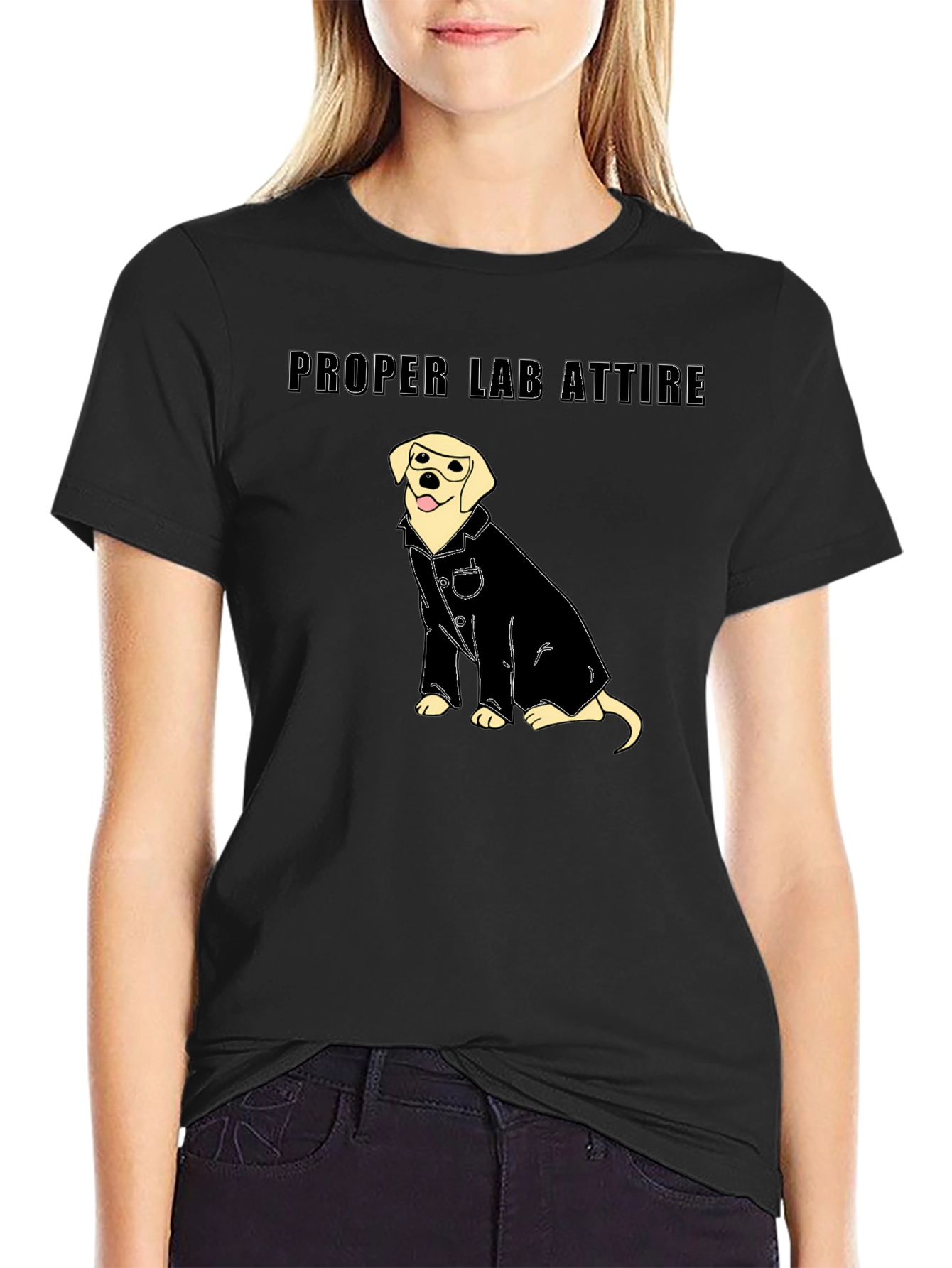 Proper Lab Attire T-Shirt - Science Dog Tee