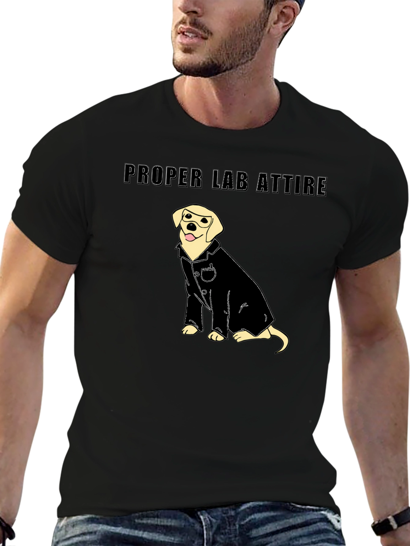 Proper Lab Attire T-Shirt - Science Dog Tee