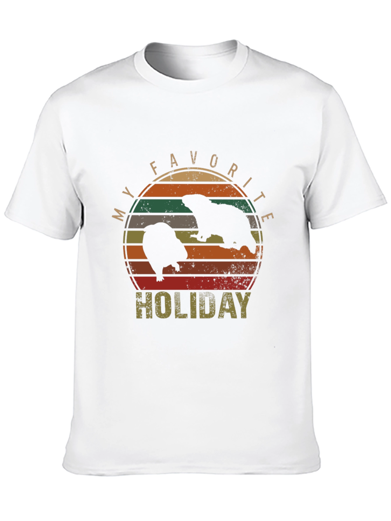 My Favorite Holiday Beaver Graphic T-Shirt