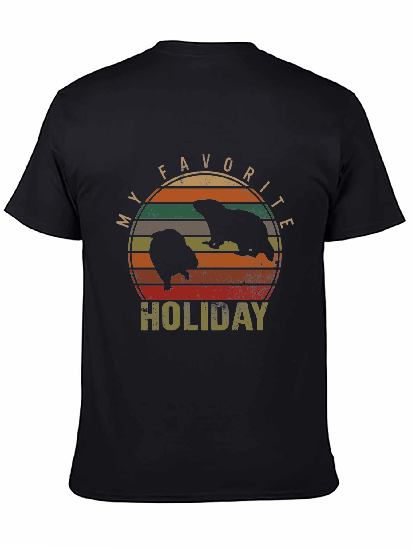 My Favorite Holiday Beaver Graphic T-Shirt