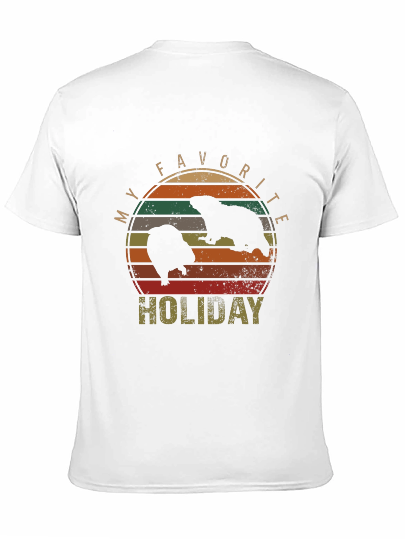 My Favorite Holiday Beaver Graphic T-Shirt