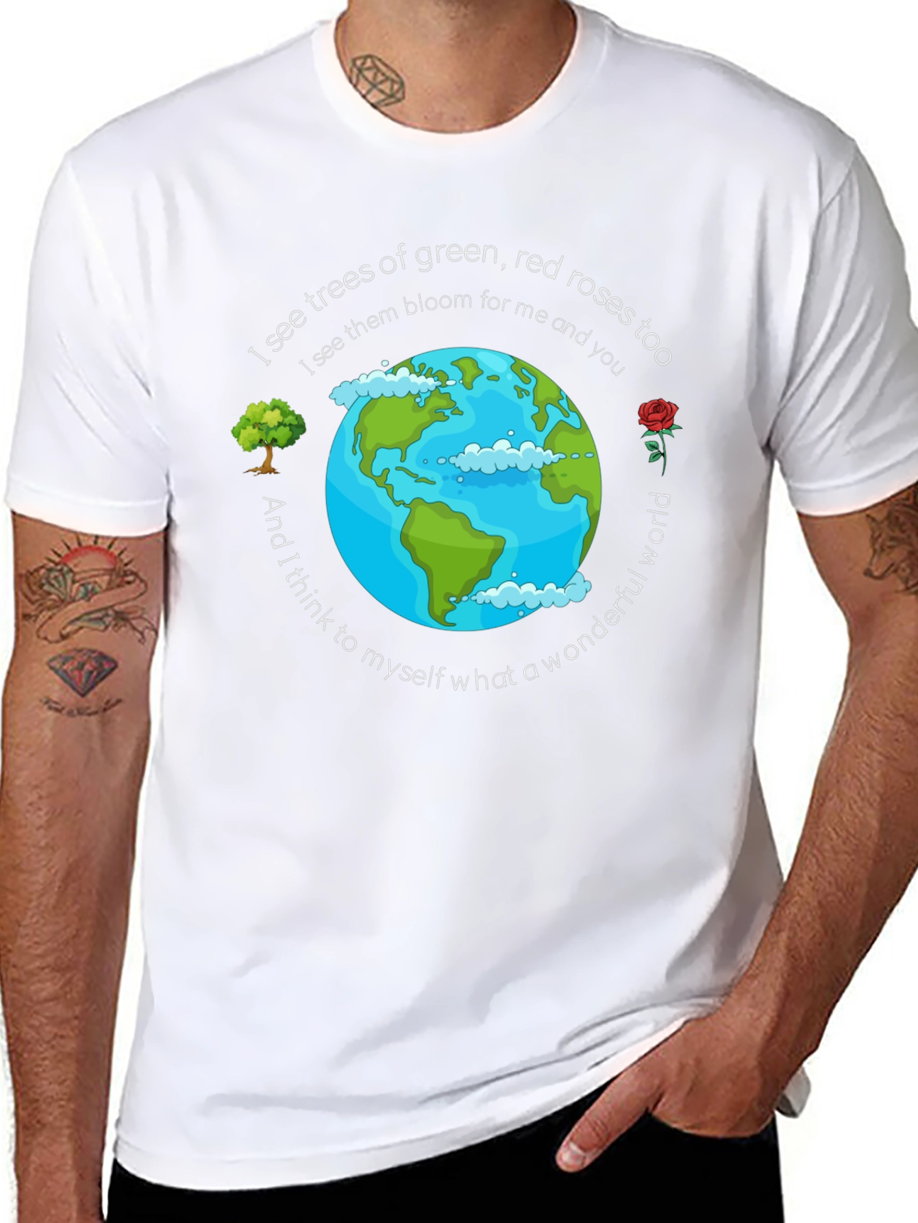 Wonderful World Graphic T-Shirt - Earth Day Apparel