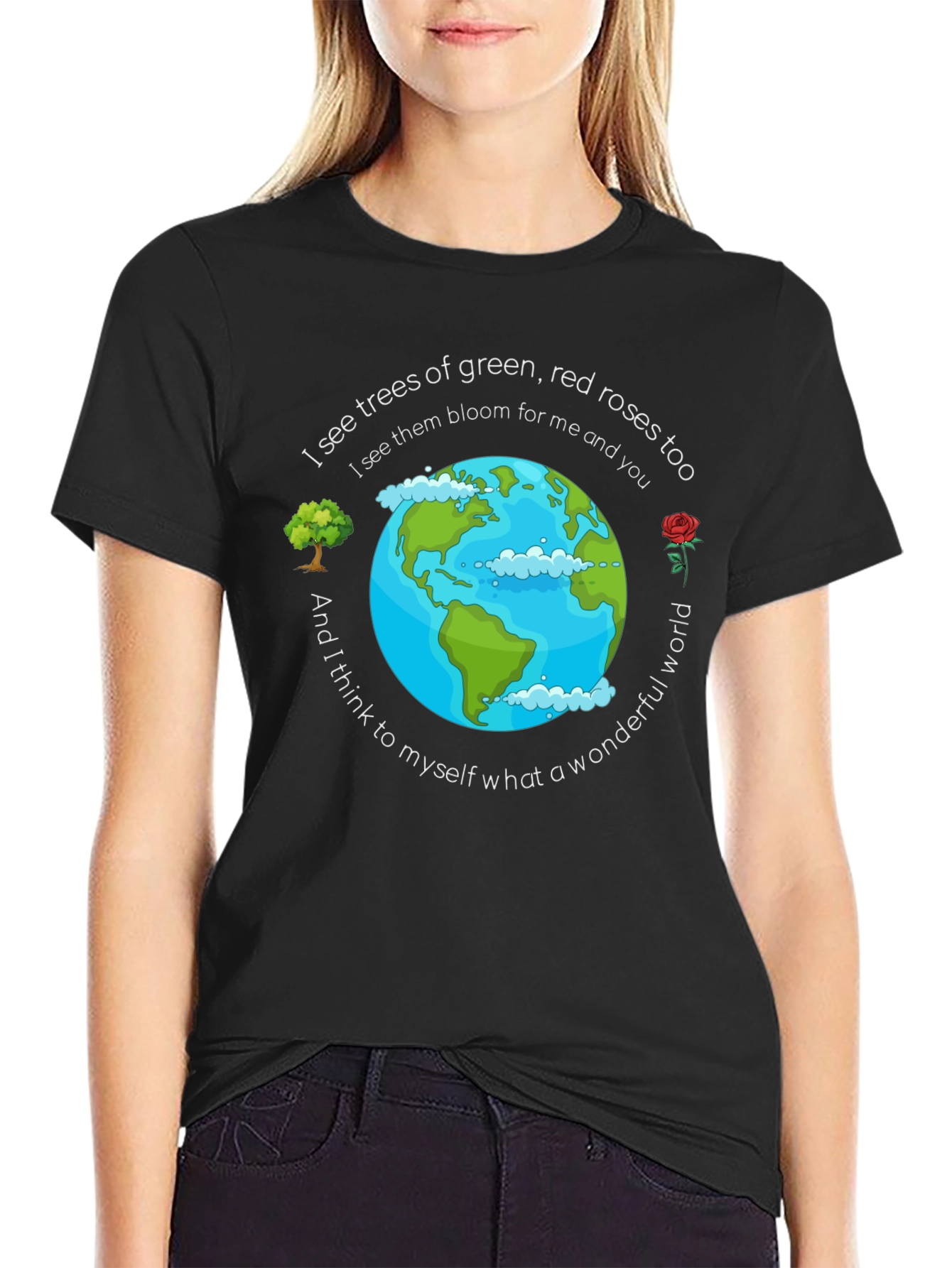 Wonderful World Graphic T-Shirt - Earth Day Apparel