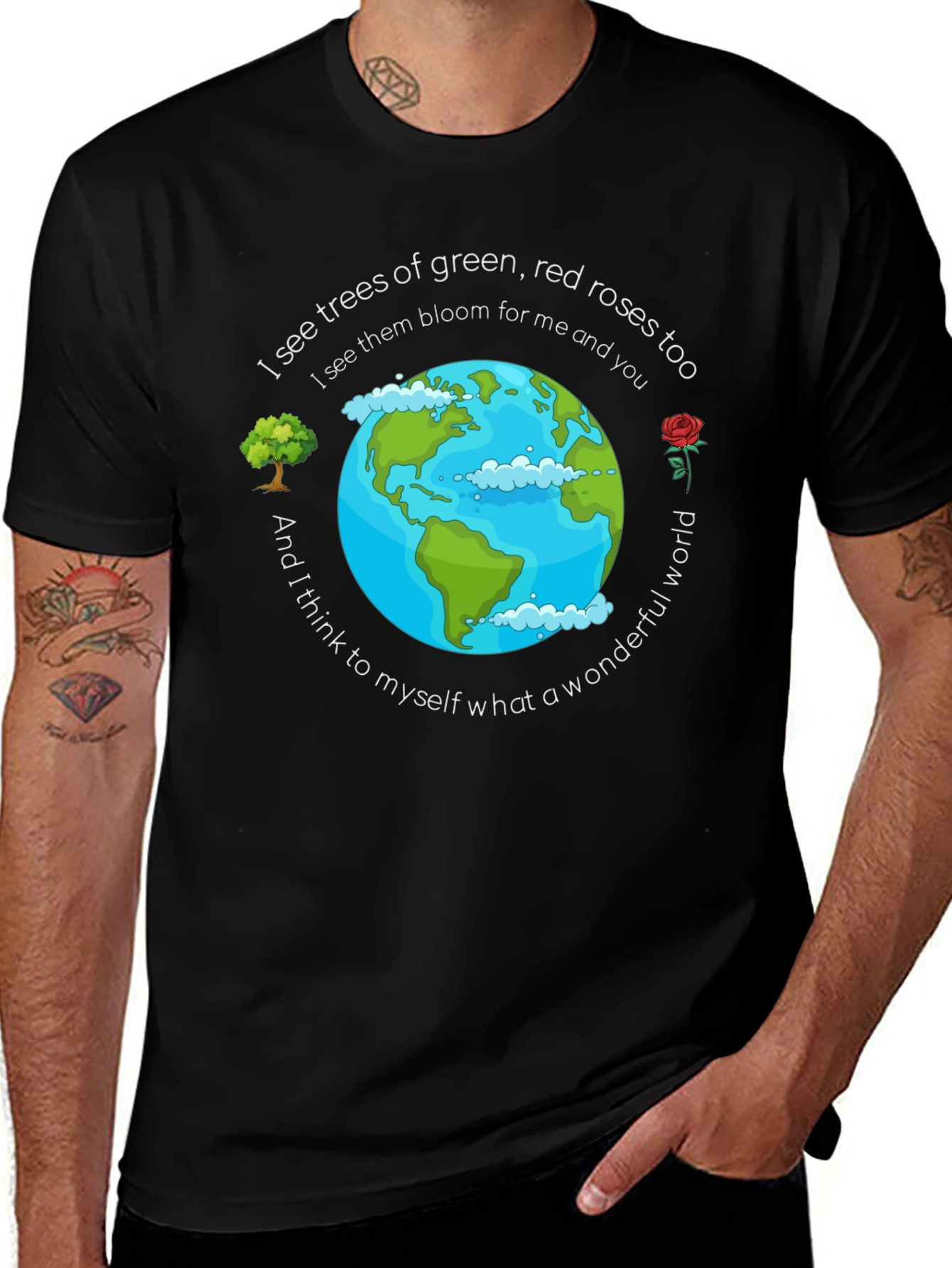 Wonderful World Graphic T-Shirt - Earth Day Apparel