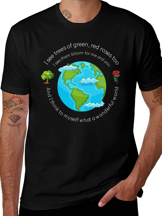 Wonderful World Graphic T-Shirt - Earth Day Apparel