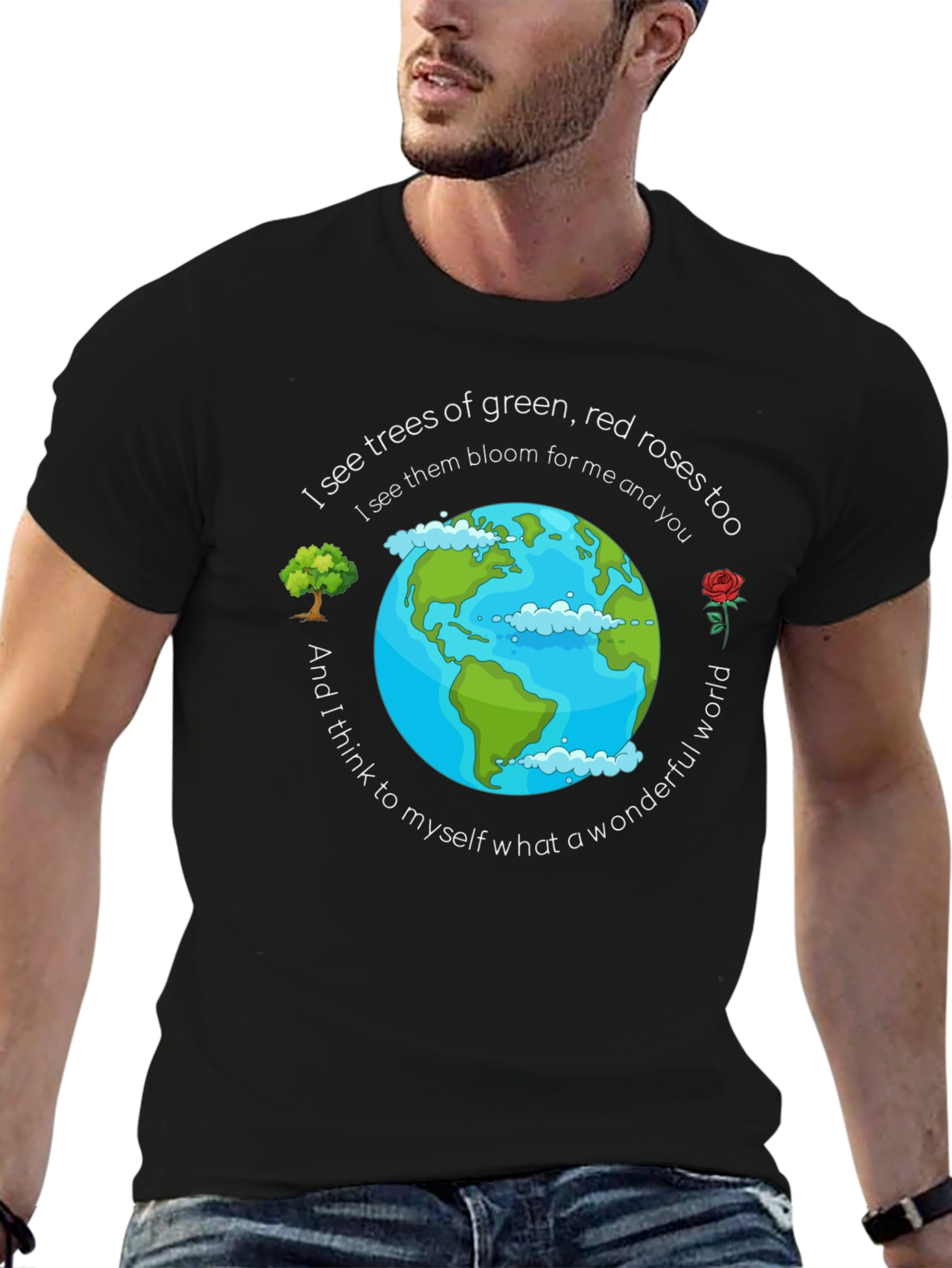 Wonderful World Graphic T-Shirt - Earth Day Apparel