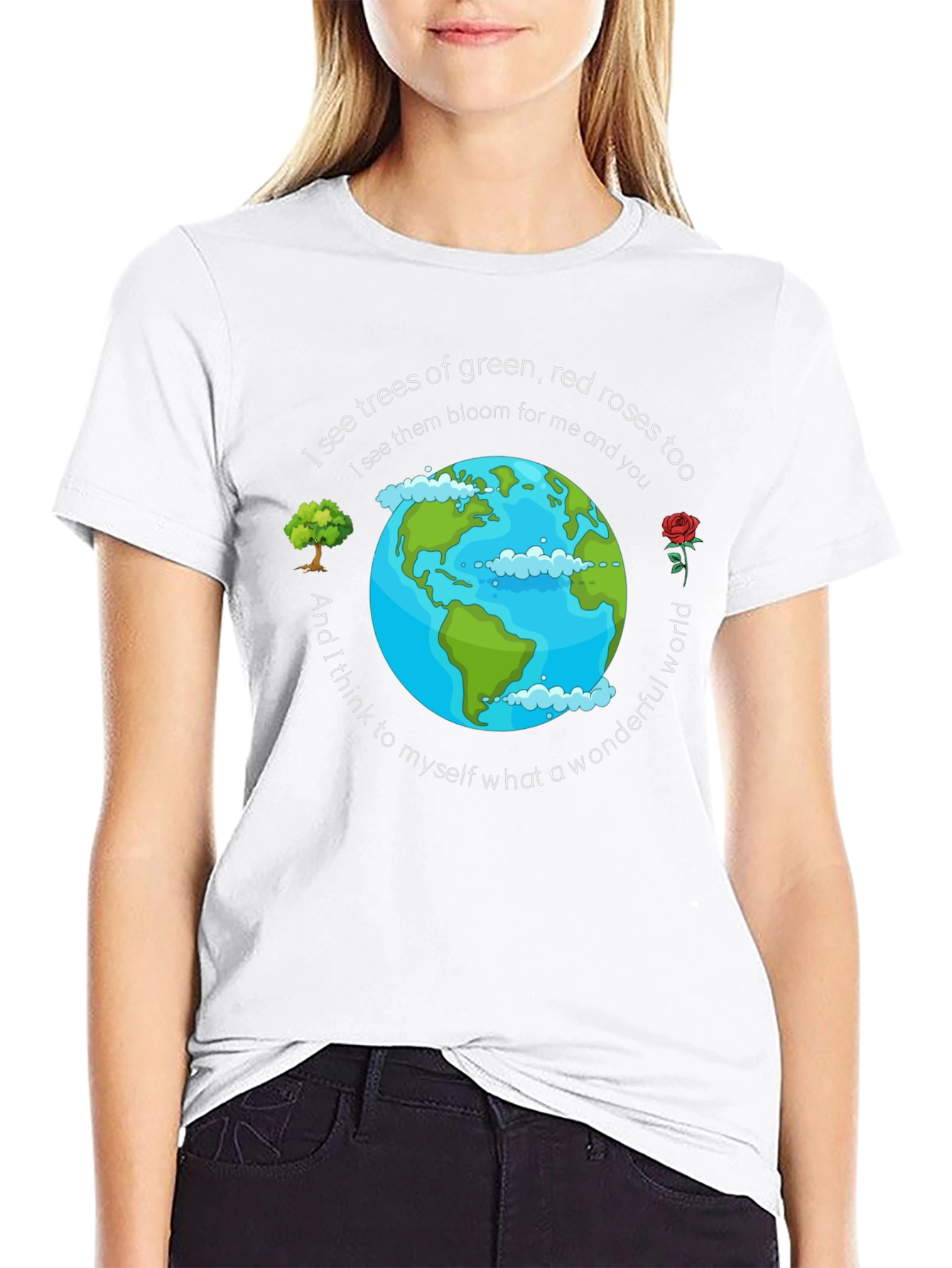 Wonderful World Graphic T-Shirt - Earth Day Apparel