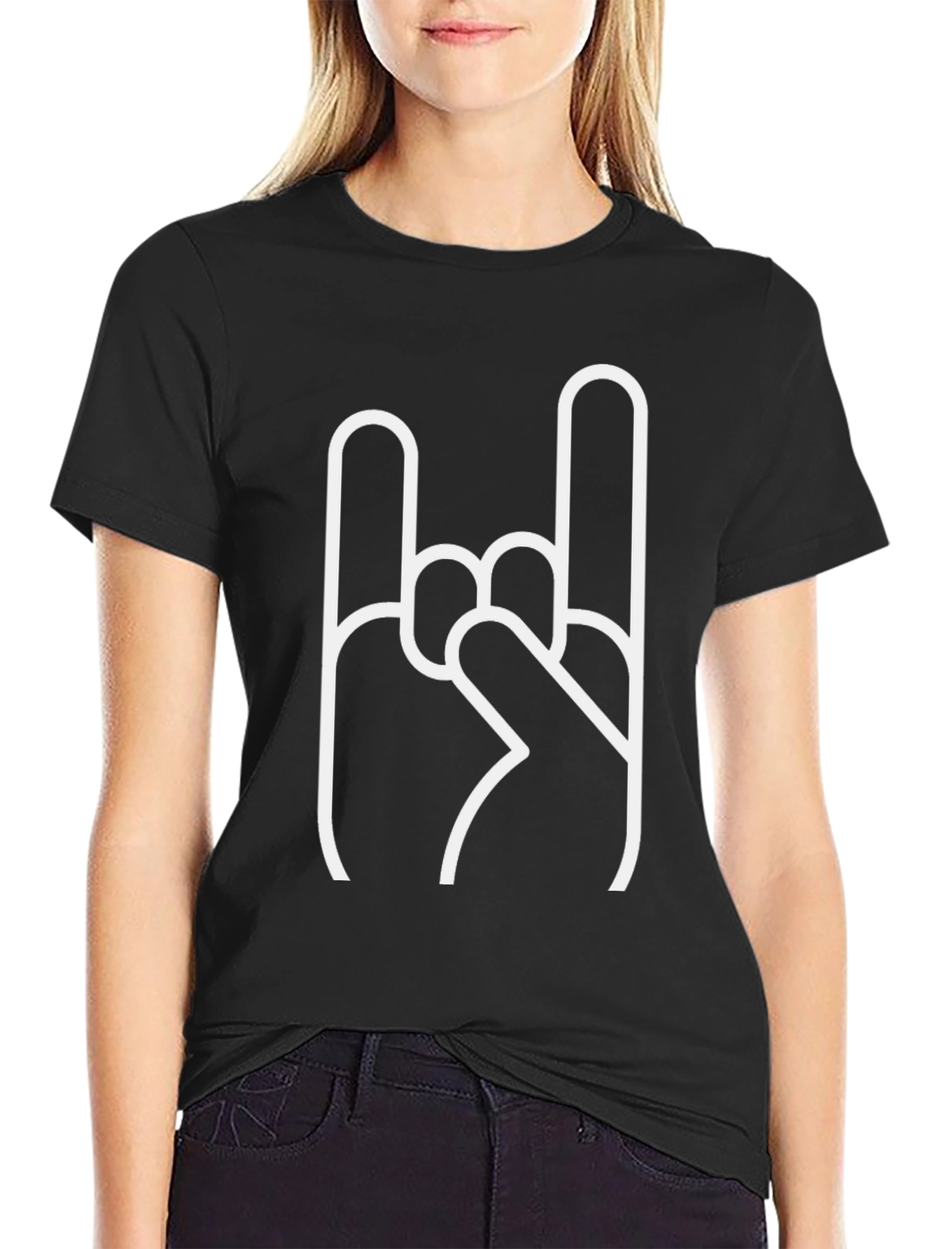 Rock On Black T-Shirt