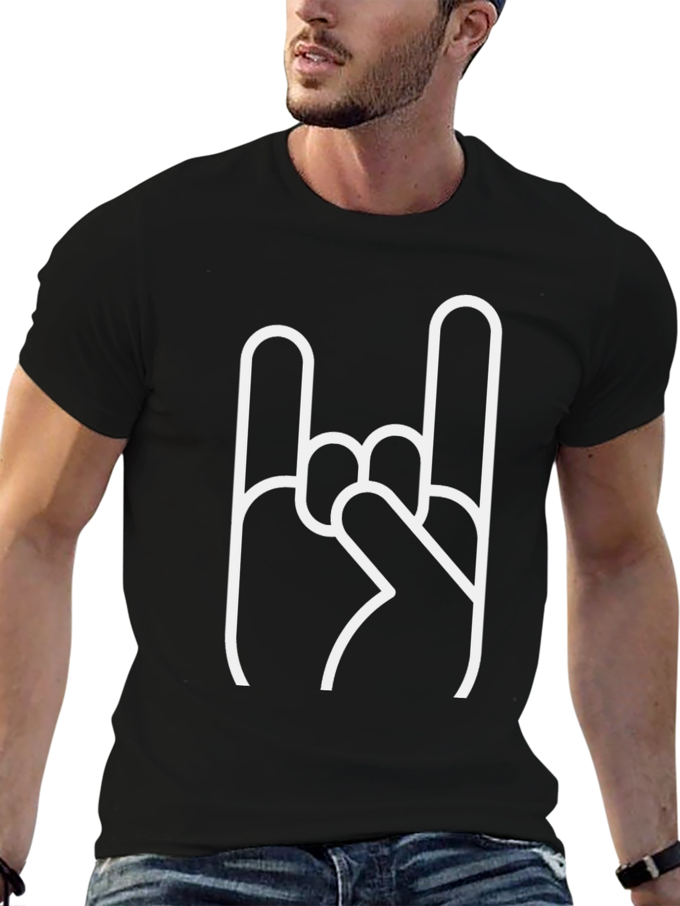 Rock On Black T-Shirt