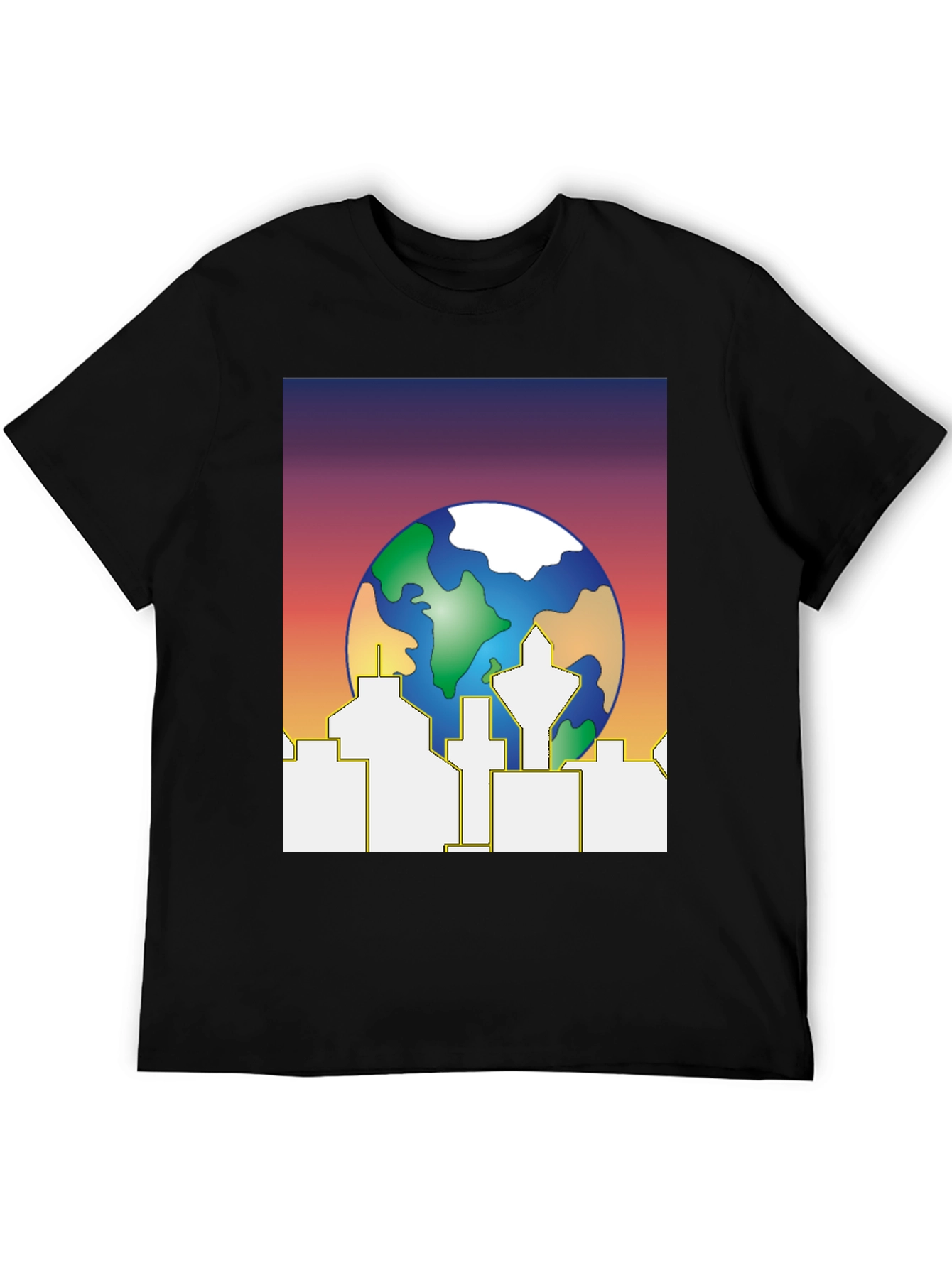 Earth Day Cityscape Graphic Tee