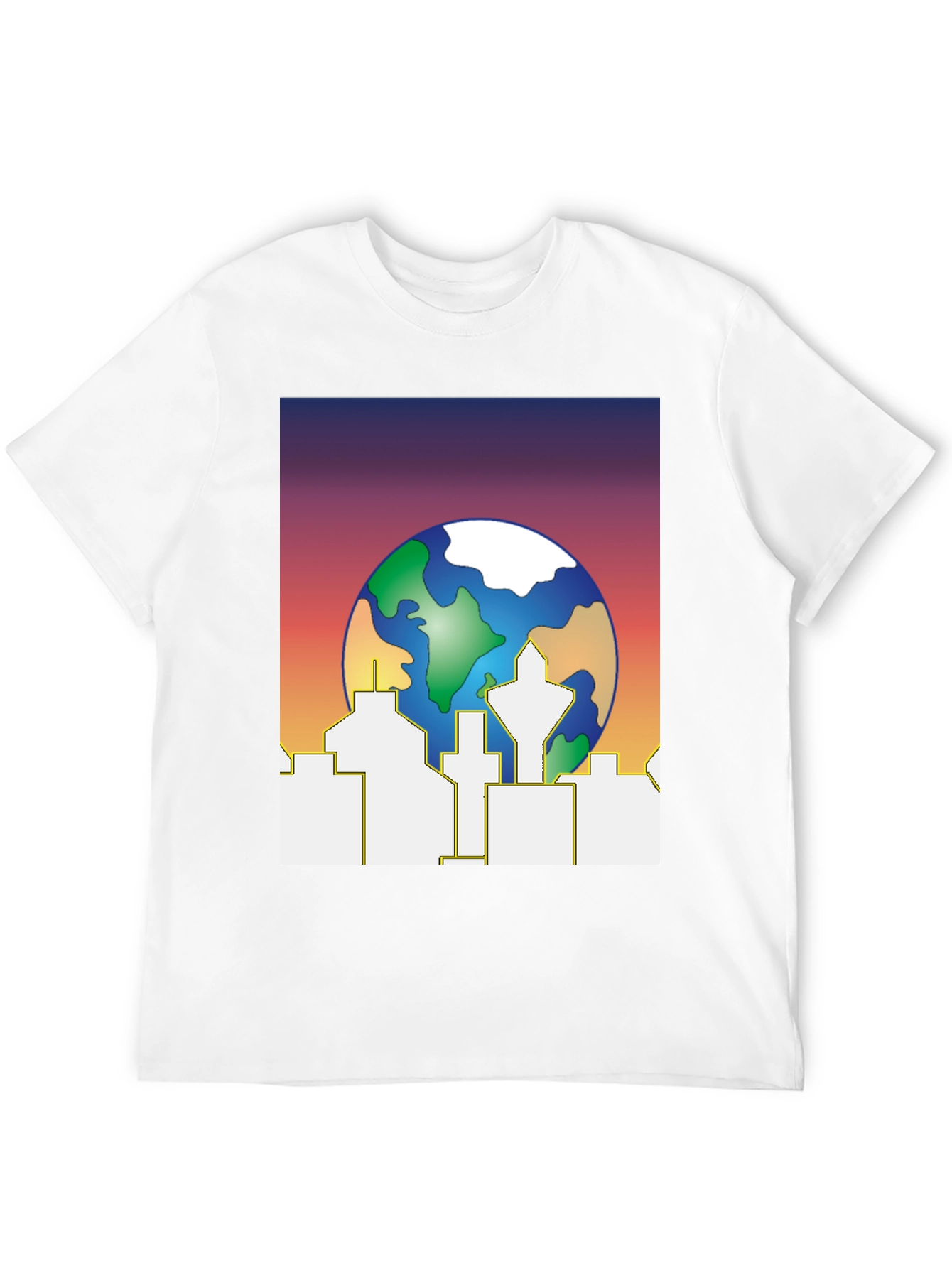 Earth Day Cityscape Graphic Tee