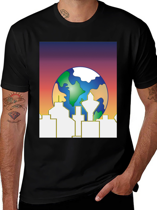 Earth Day Cityscape Graphic Tee