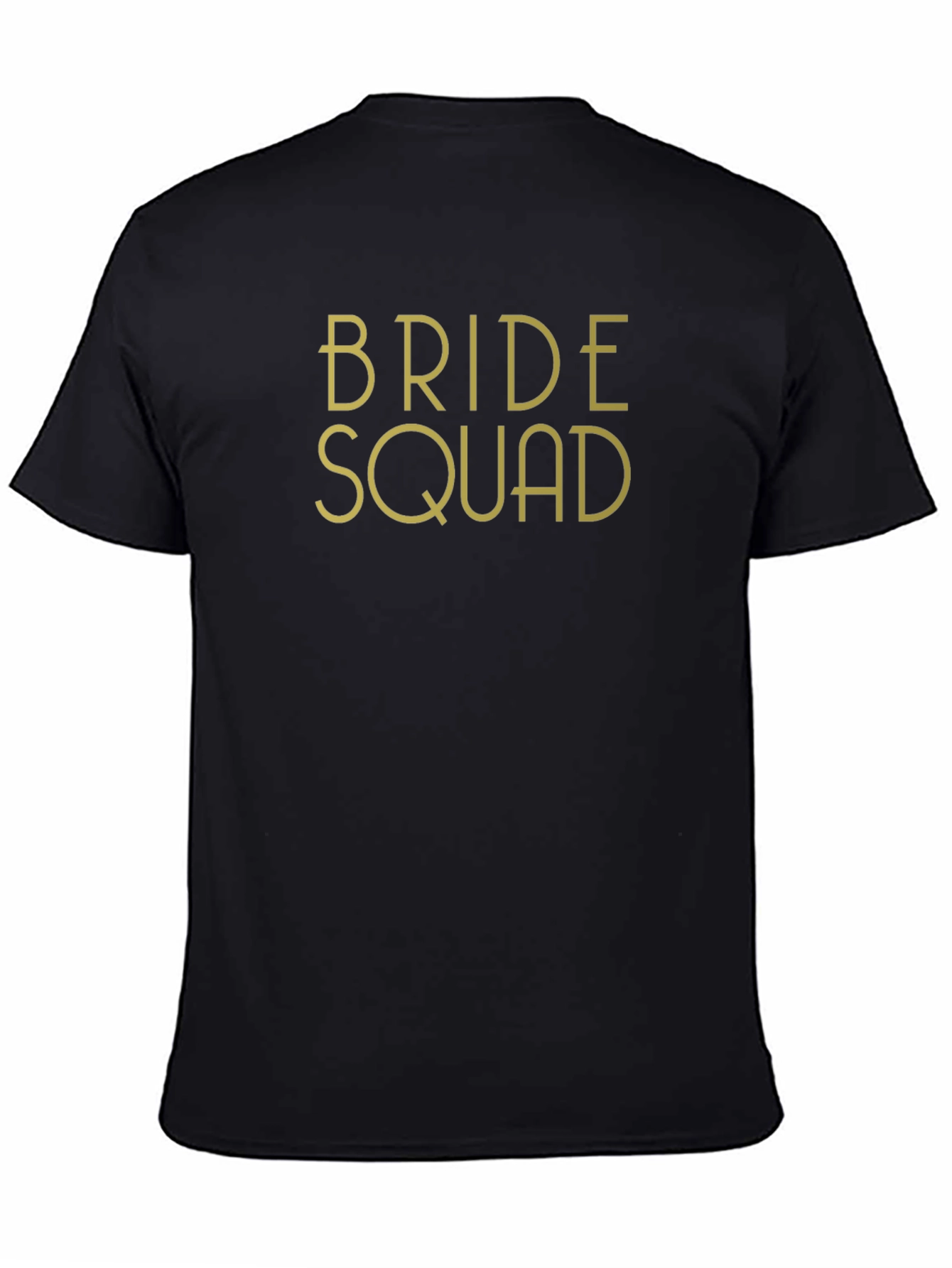 Bride Squad Graphic Tee - Black Cotton Blend T-Shirt