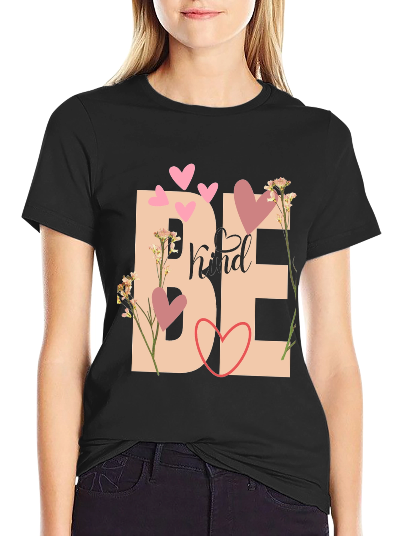 Be Kind Graphic Print T-Shirt