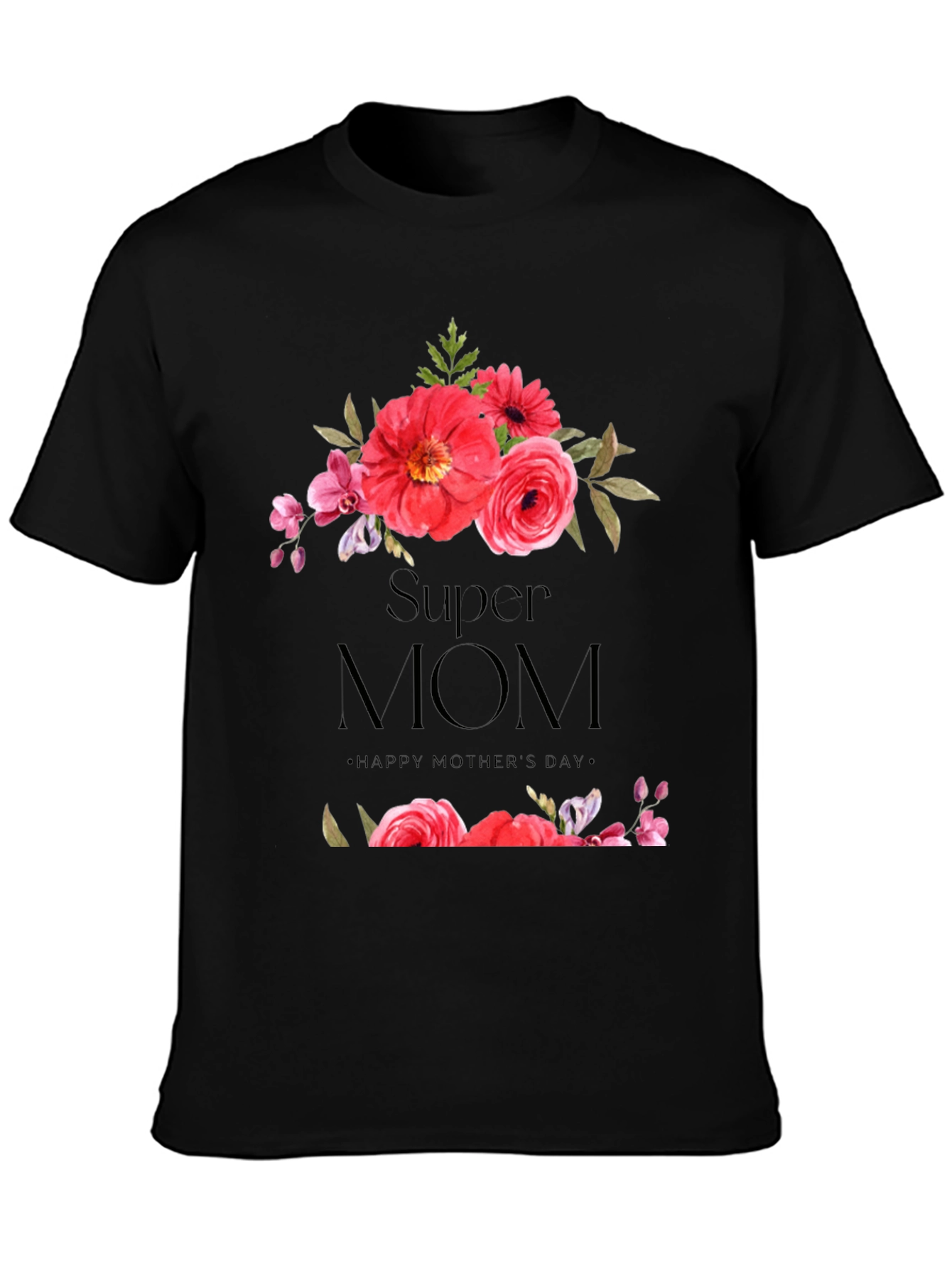 Super Mom Floral T-Shirt - Mothers Day Gift
