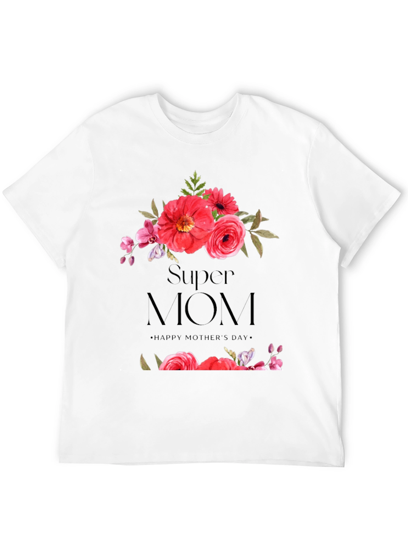 Super Mom Floral T-Shirt - Mothers Day Gift