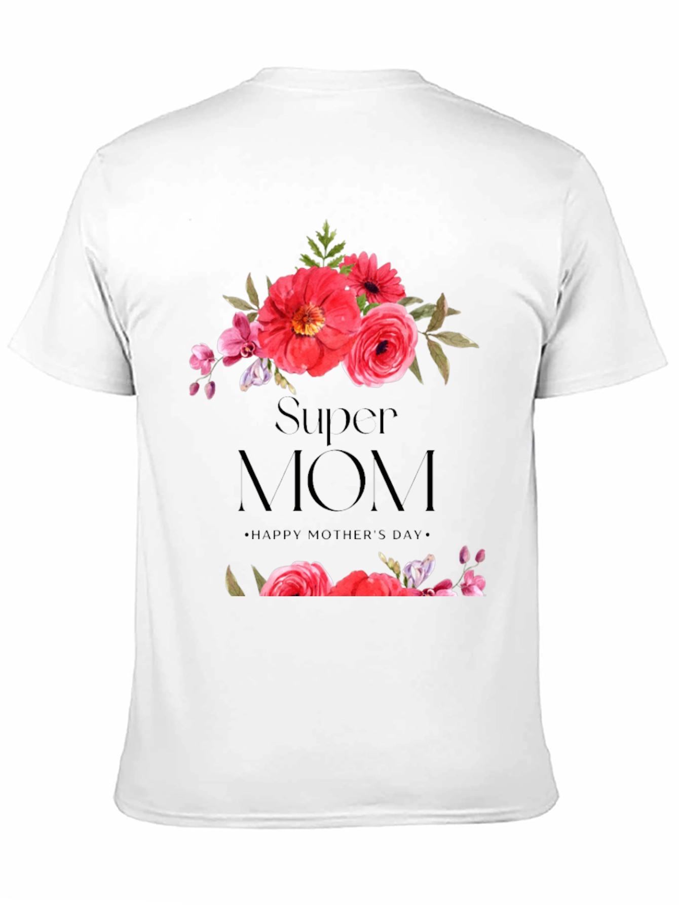 Super Mom Floral T-Shirt - Mothers Day Gift